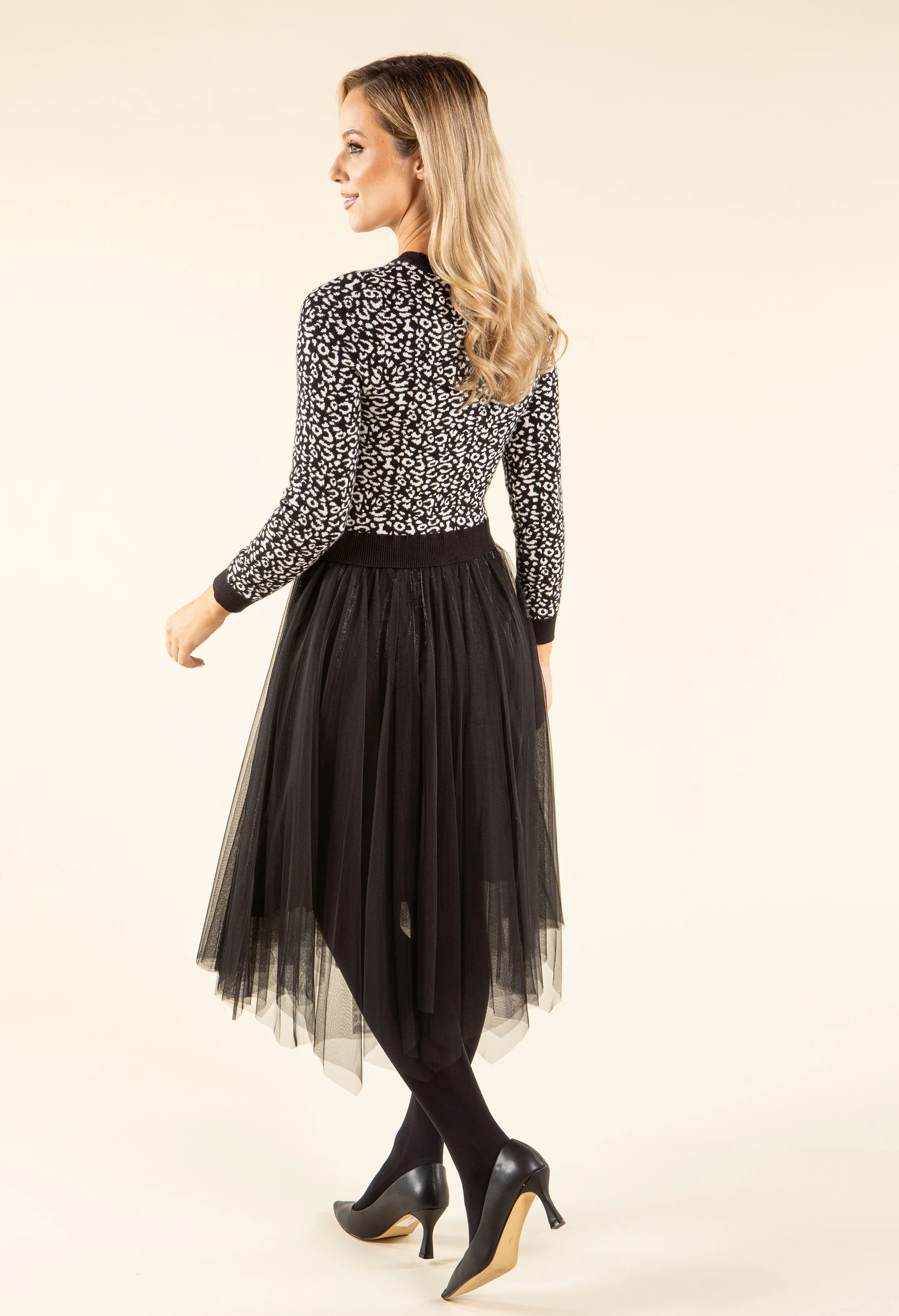 2 in 1 Look Tulle Dress - Image 5