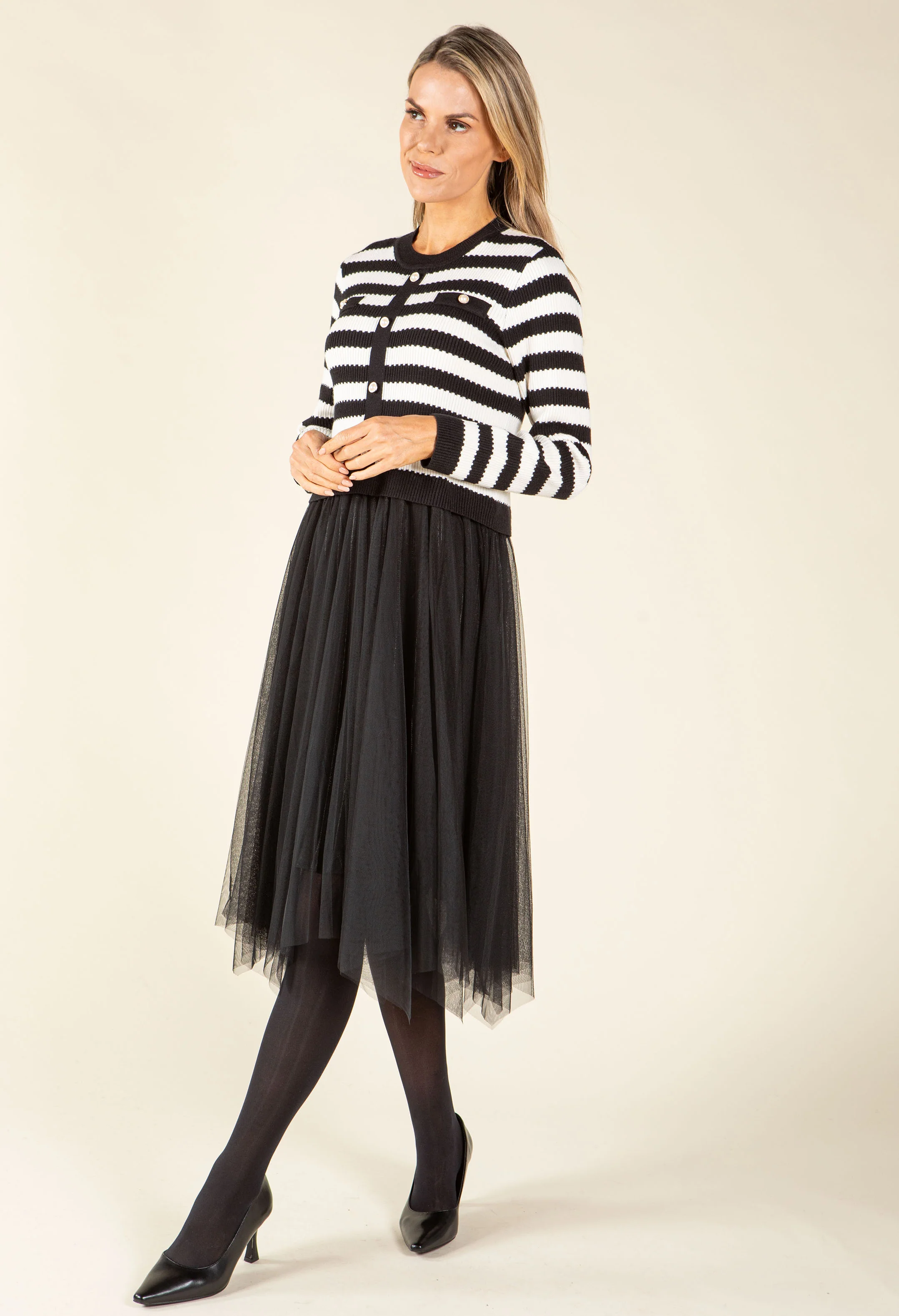2 in 1 Look Tulle Dress - Image 5