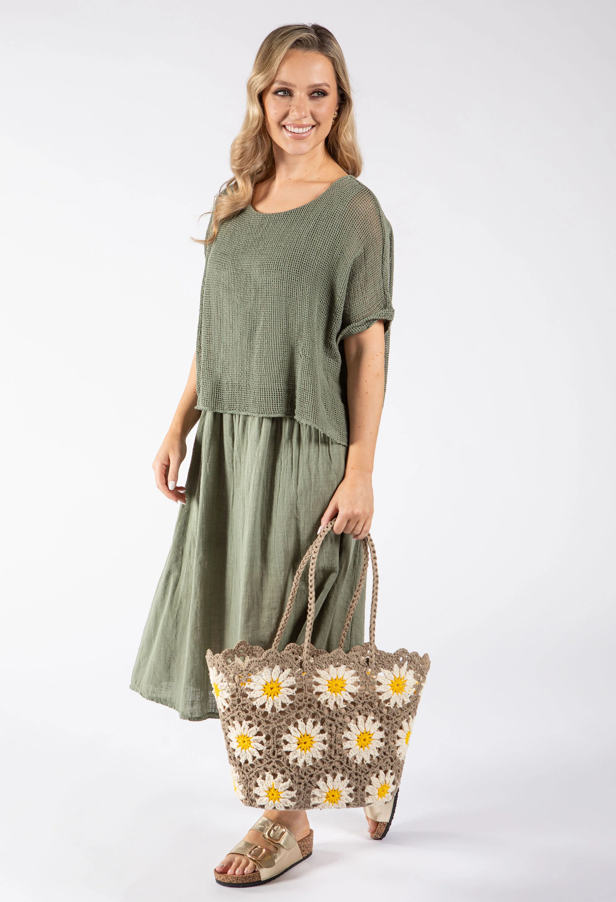 2 in 1 Summer Midi Dress - Image 3