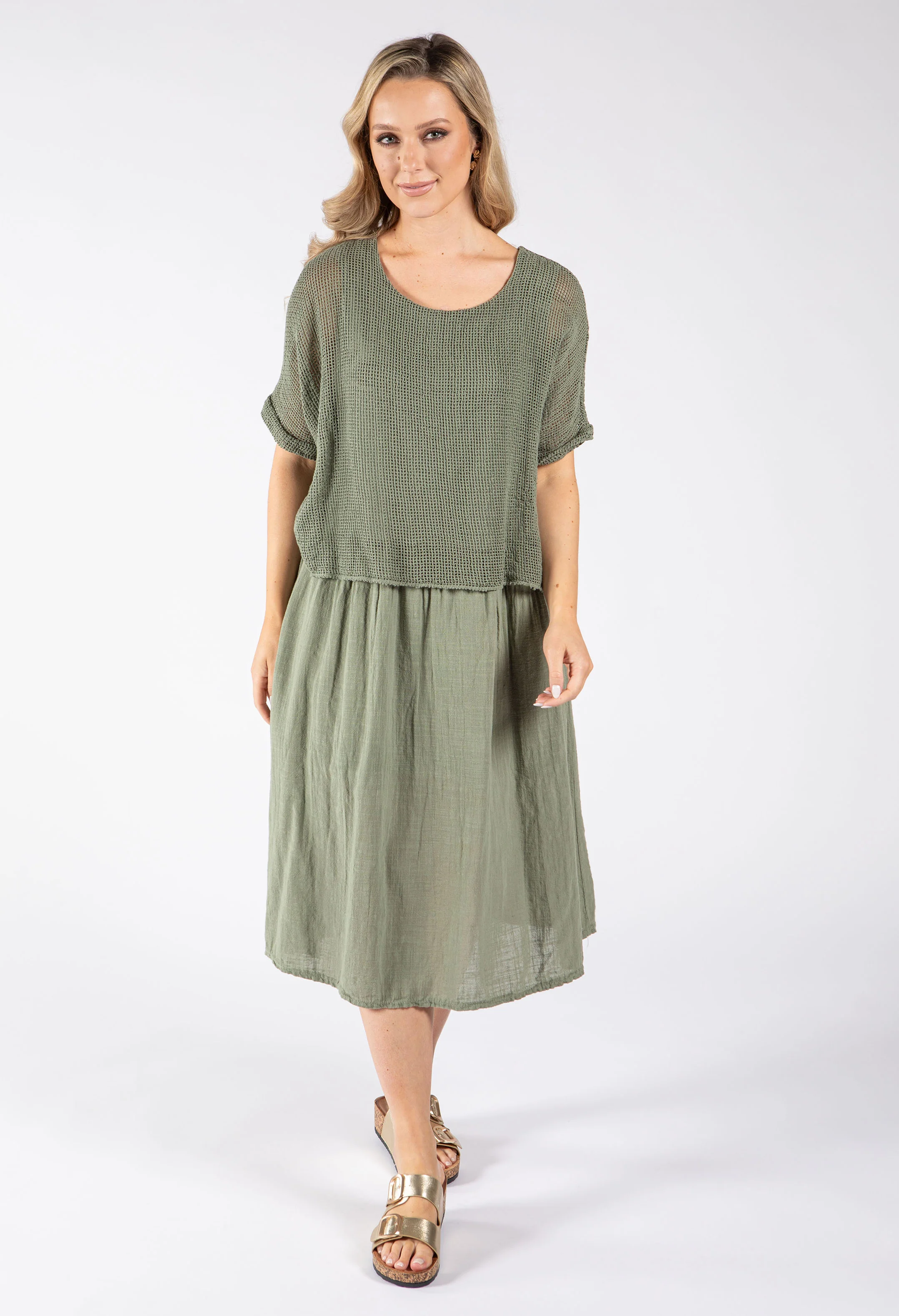 2 in 1 Summer Midi Dress - Image 4
