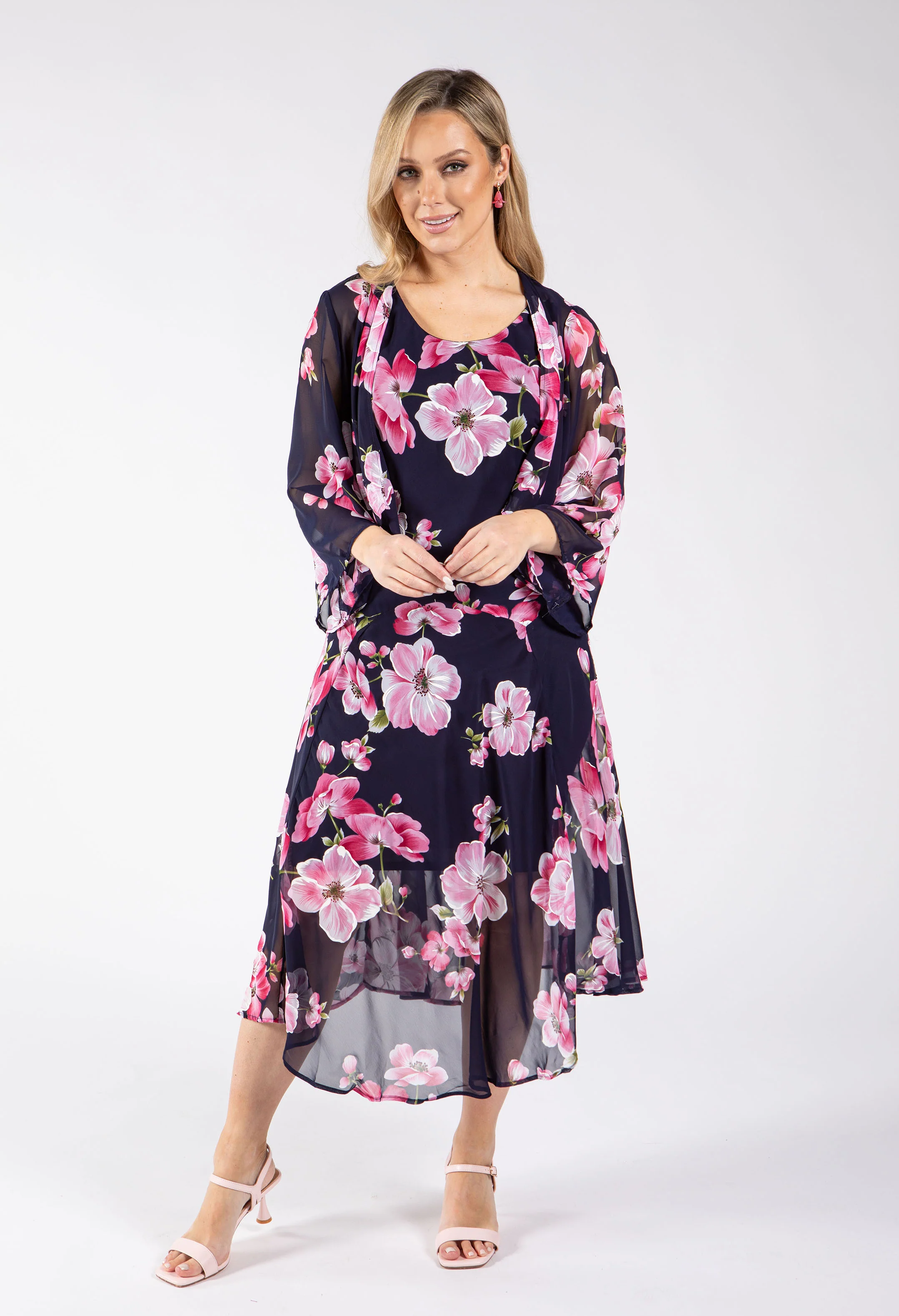 2 Piece Floral Midi Dress - Image 3