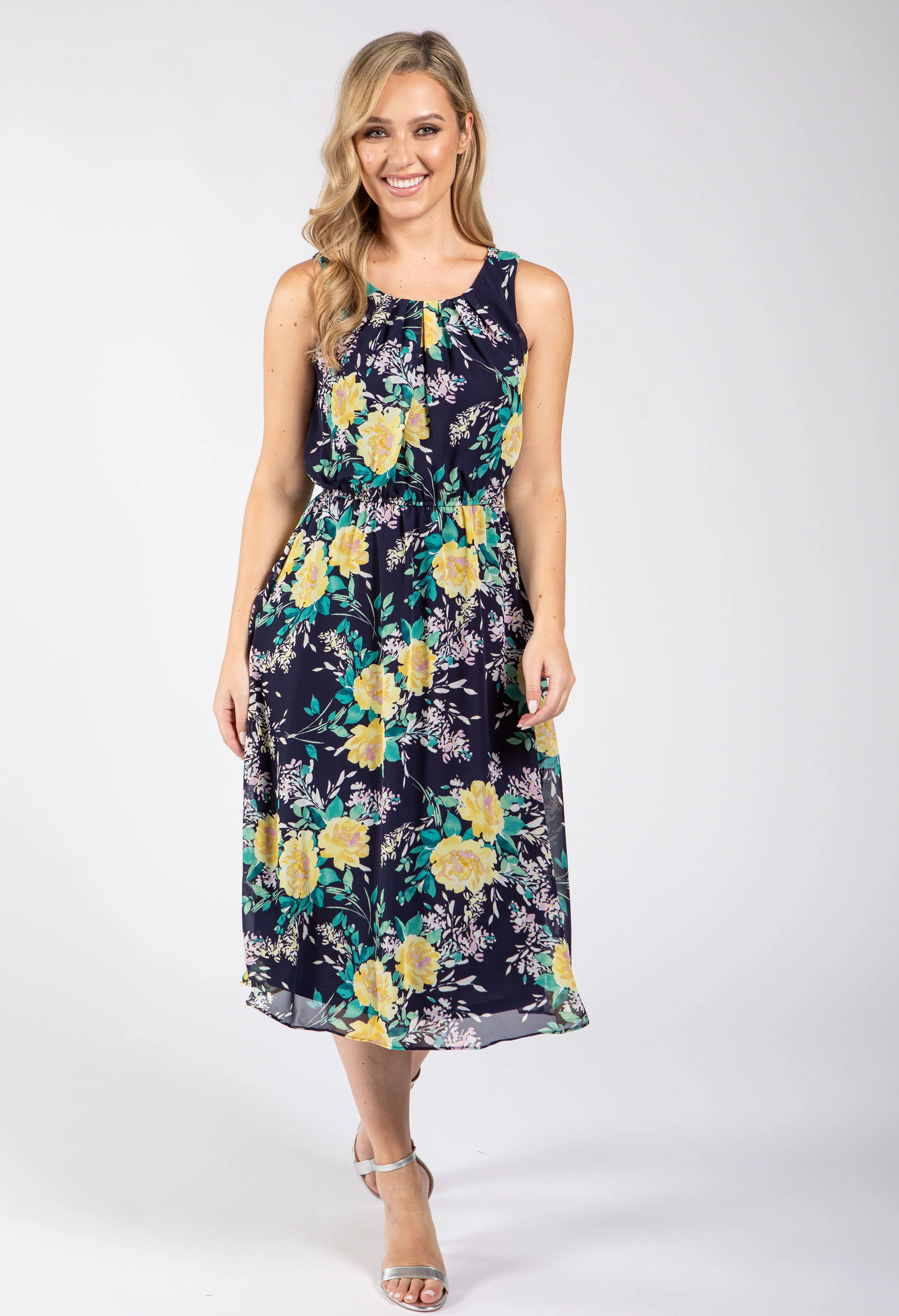 2 Piece Floral Midi Dress - Image 3