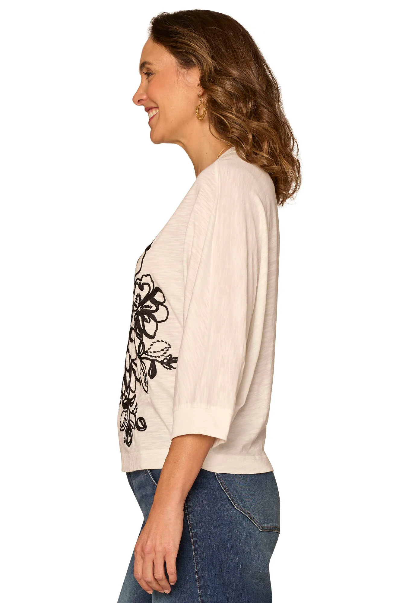 3/4 Sleeve Floral Top - Image 2