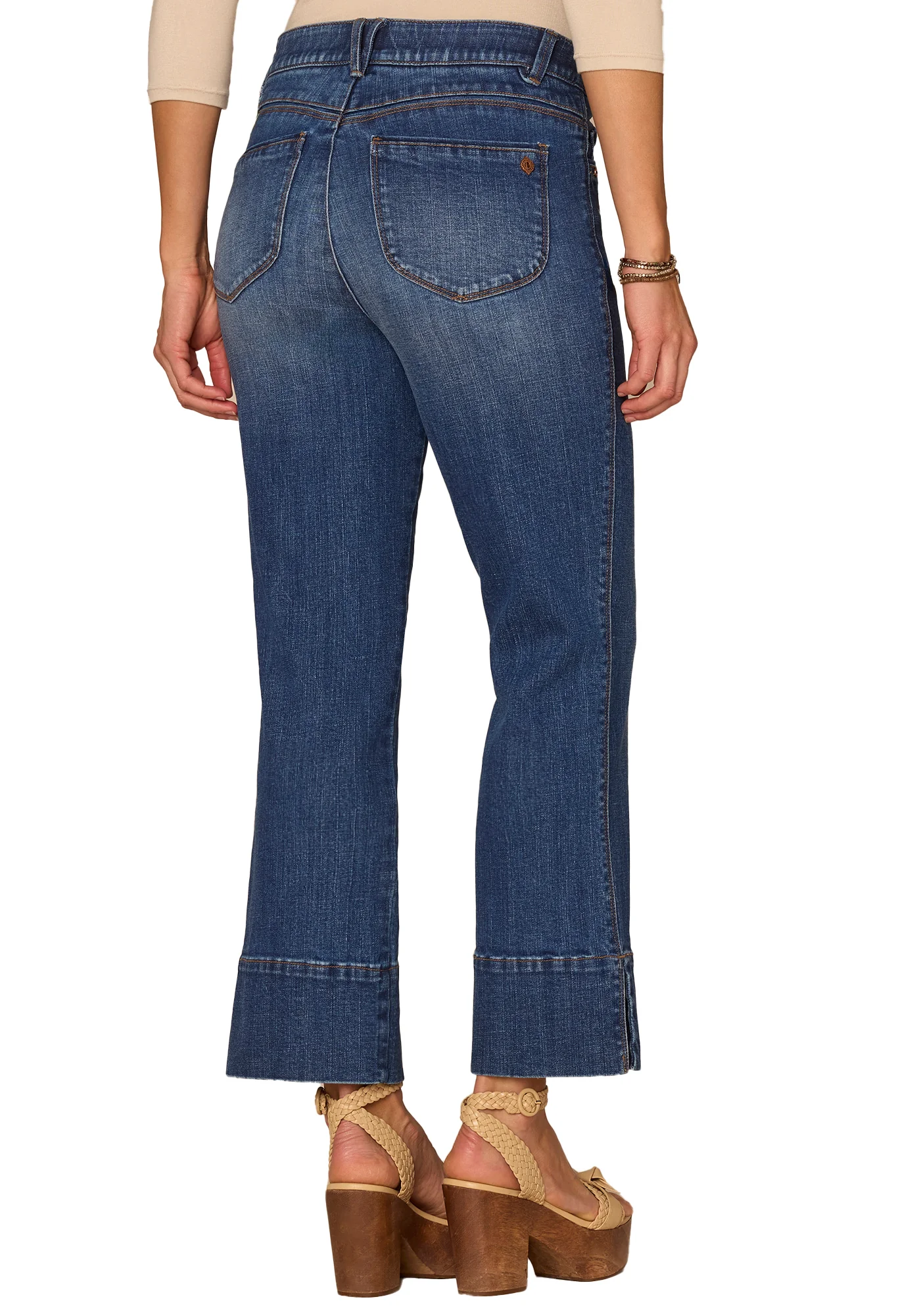 "Ab"solution® High Rise Center Seam Kick Flare Jeans - Image 2