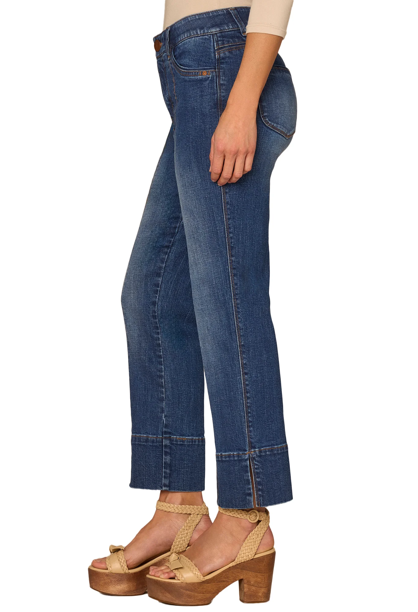"Ab"solution® High Rise Center Seam Kick Flare Jeans - Image 3