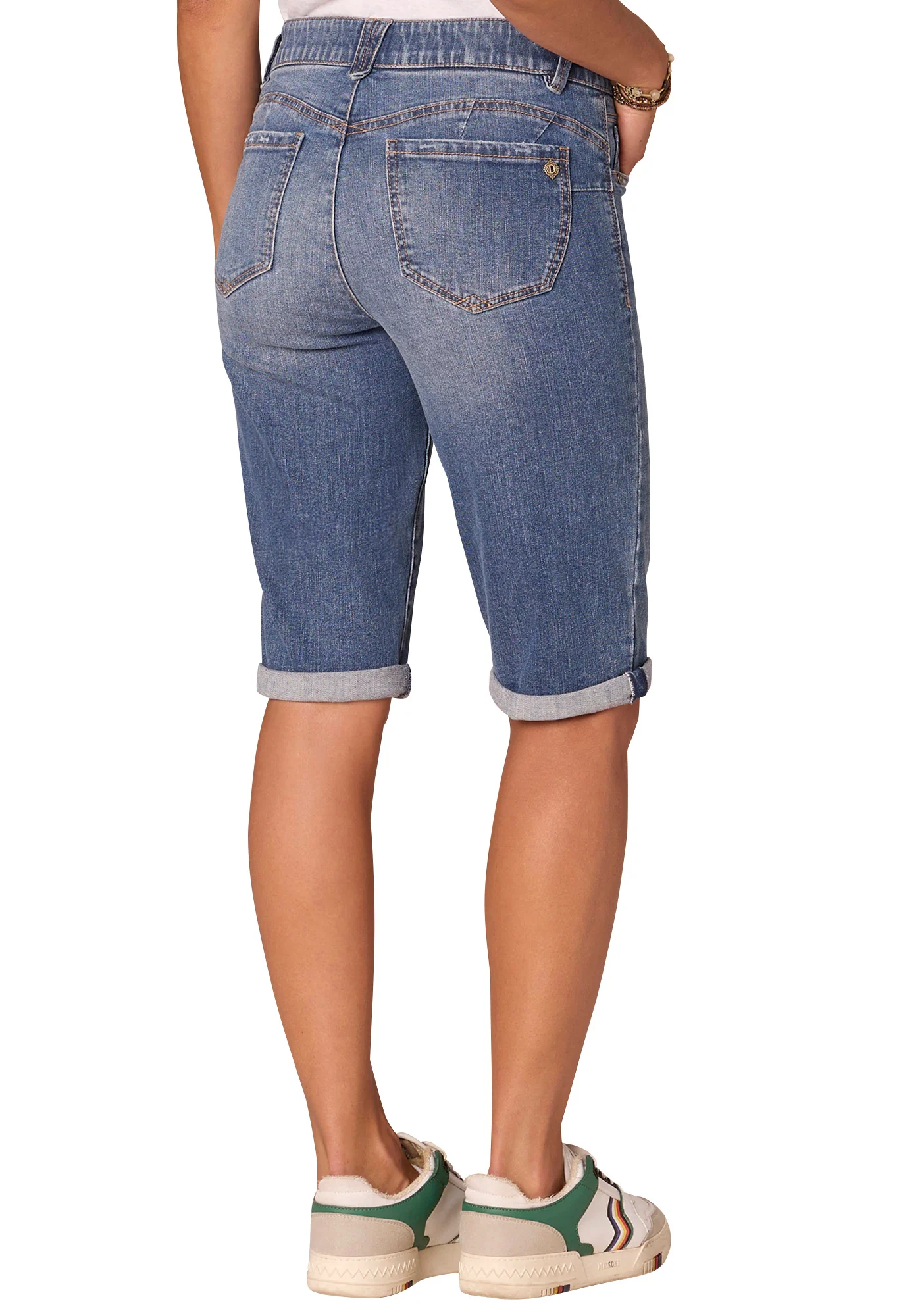 "Ab"solution Mid-Rise Bermuda Shorts - Image 4
