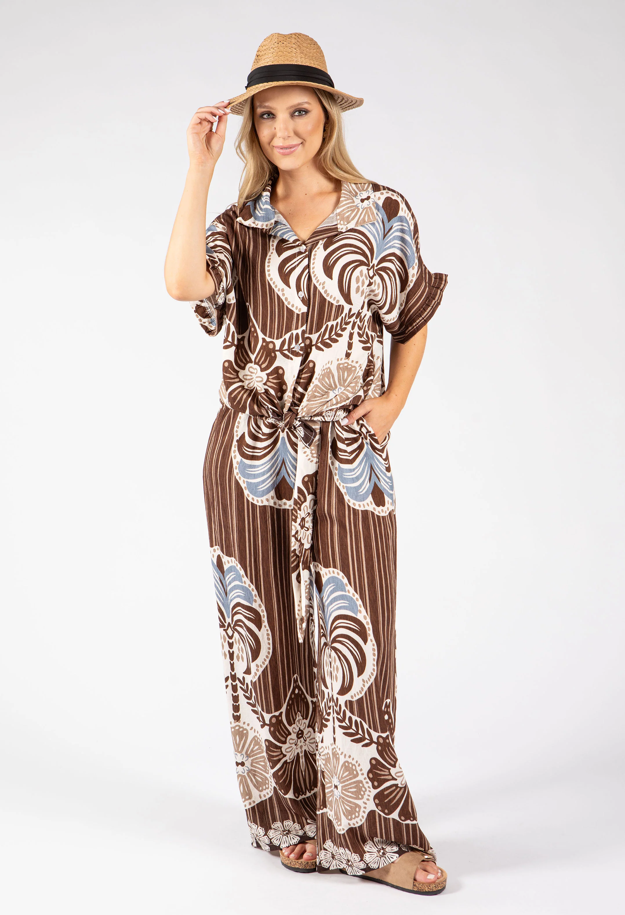 Abstract Print Blouse - Image 3