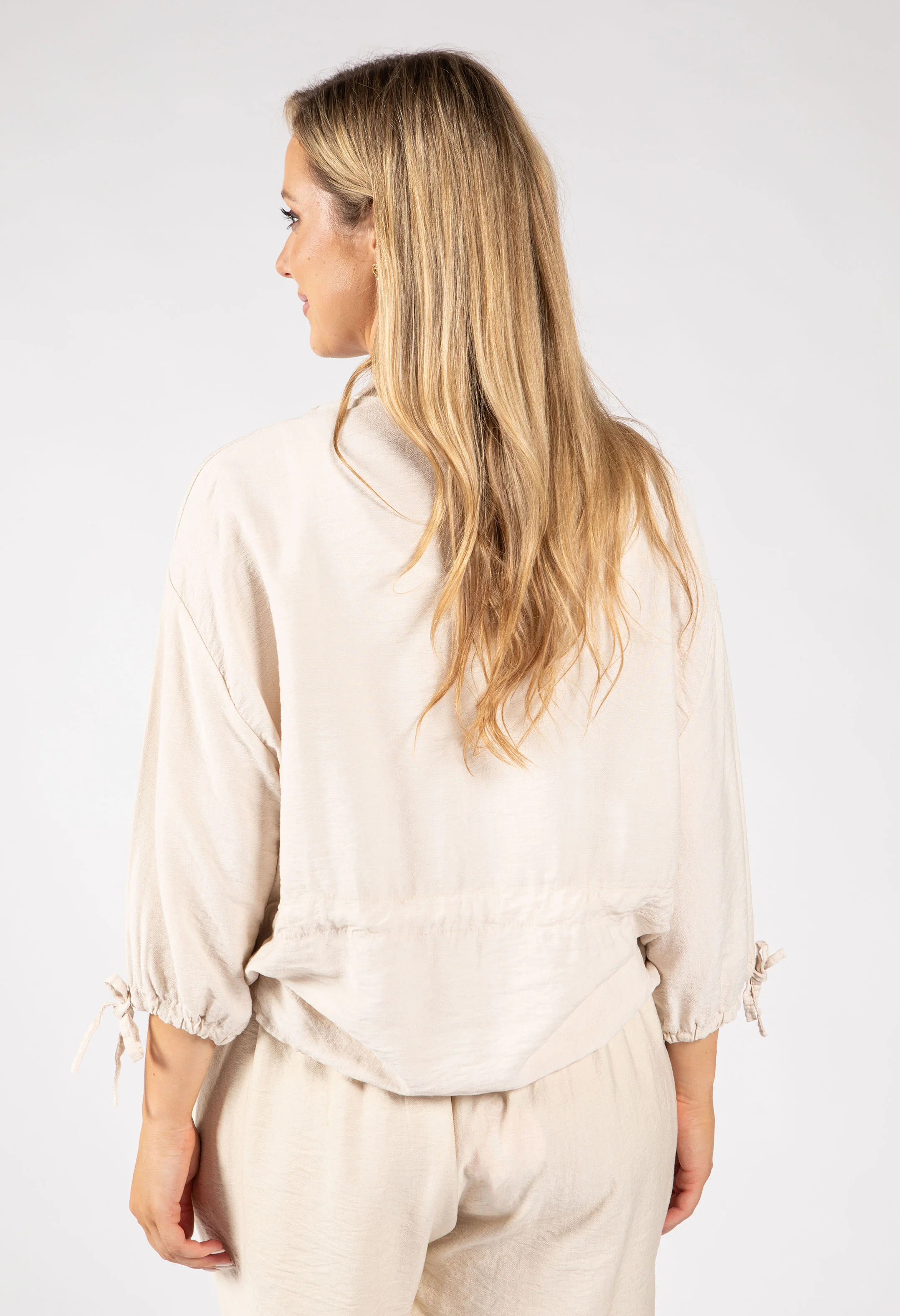 Adjustable Waist Bomber Jacket - Image 4
