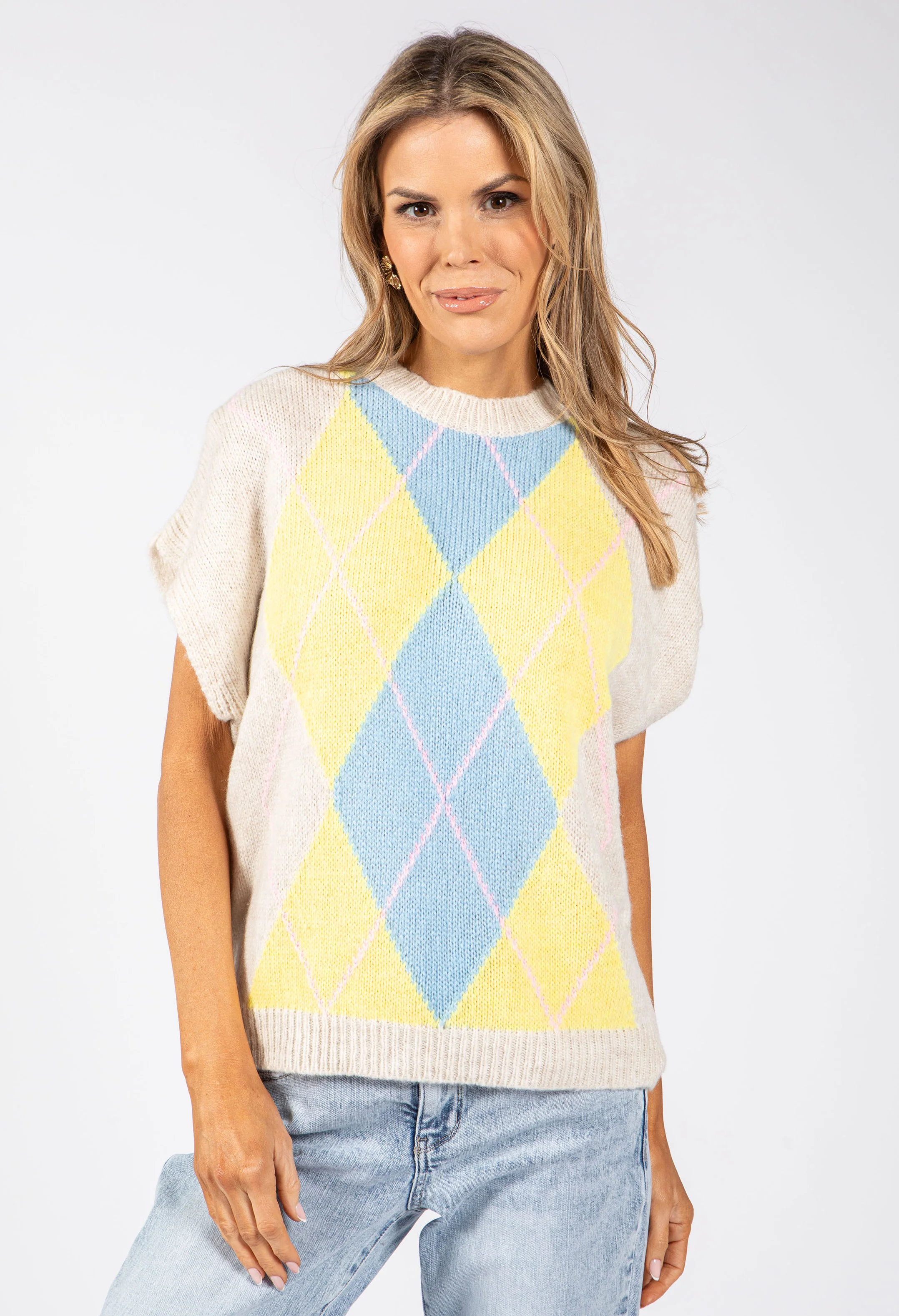 Argyle Knitted Vest - Image 9