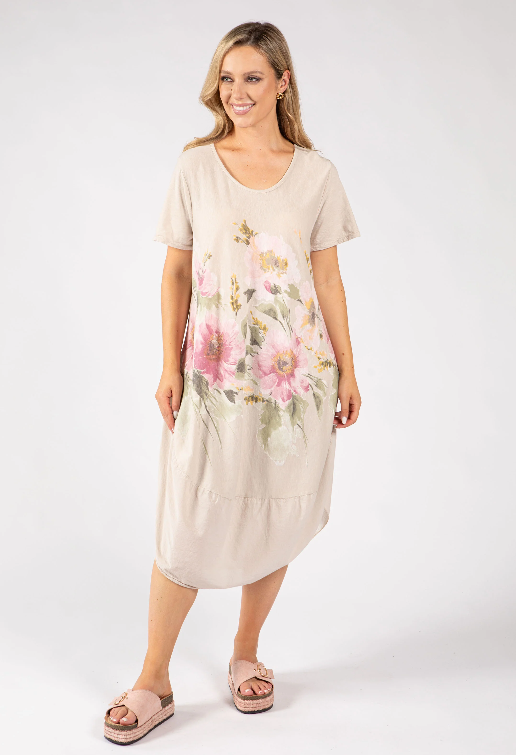 Balloon Hem Floral Dress - Image 10