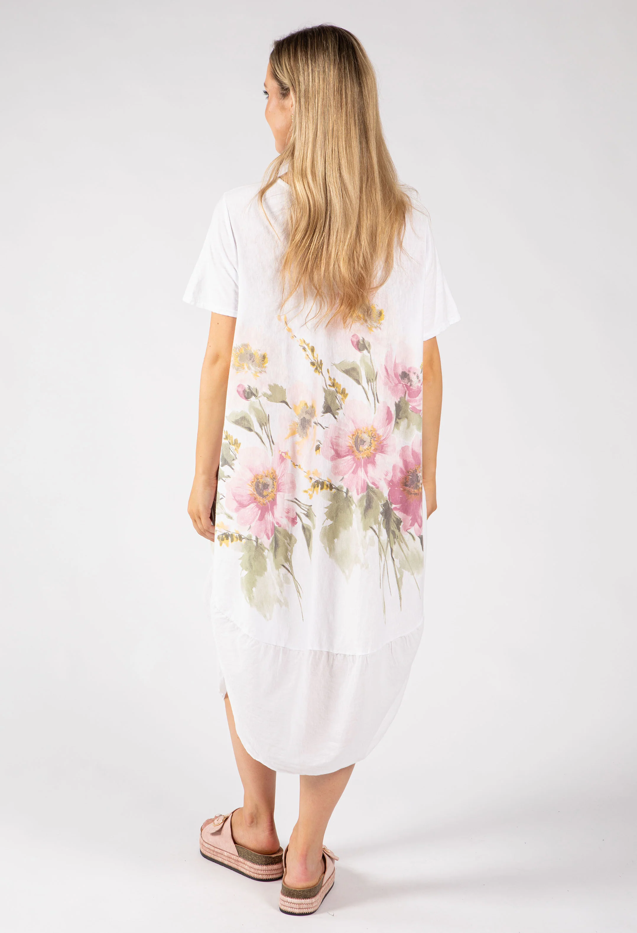Balloon Hem Floral Dress - Image 20