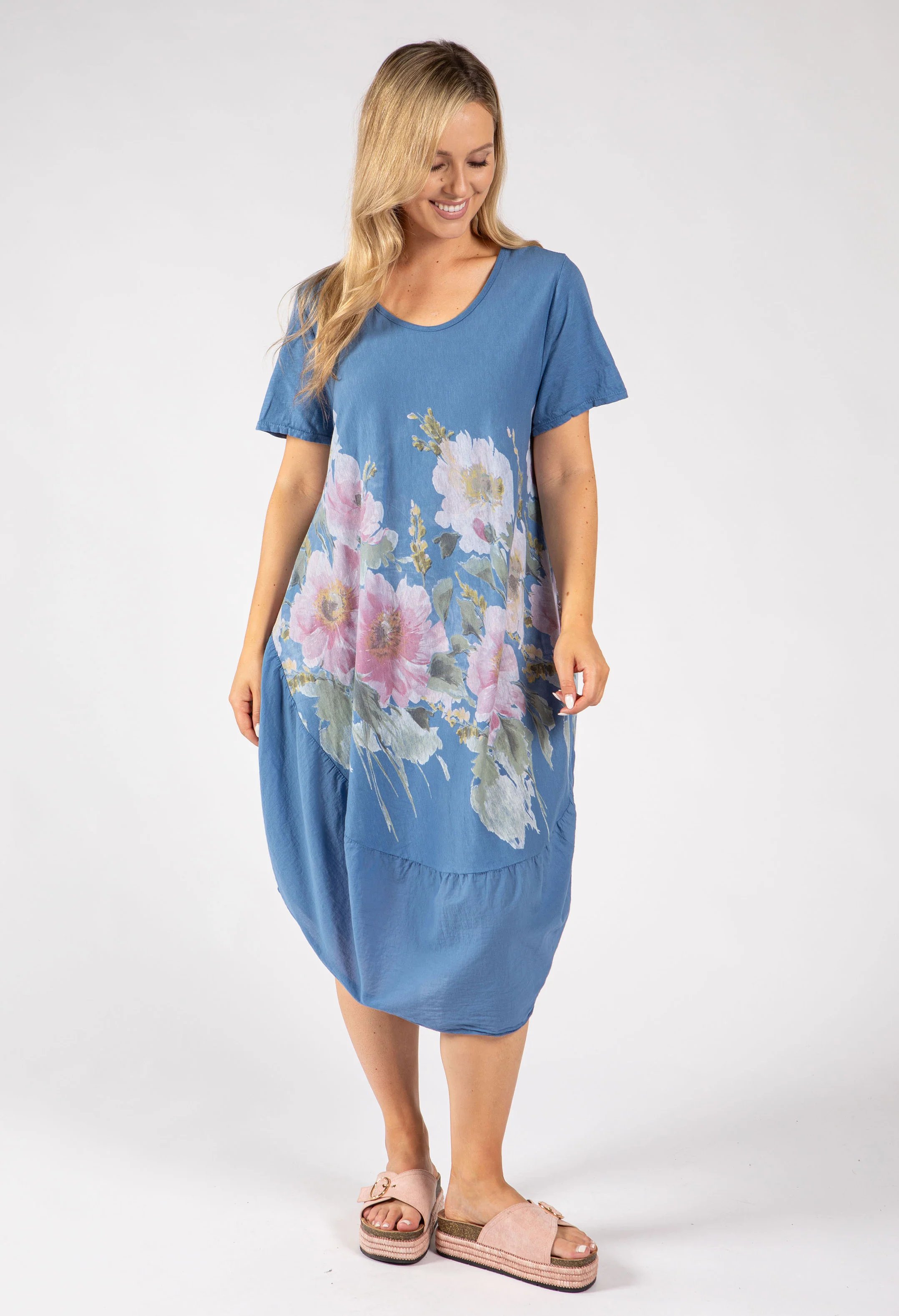 Balloon Hem Floral Dress - Image 22