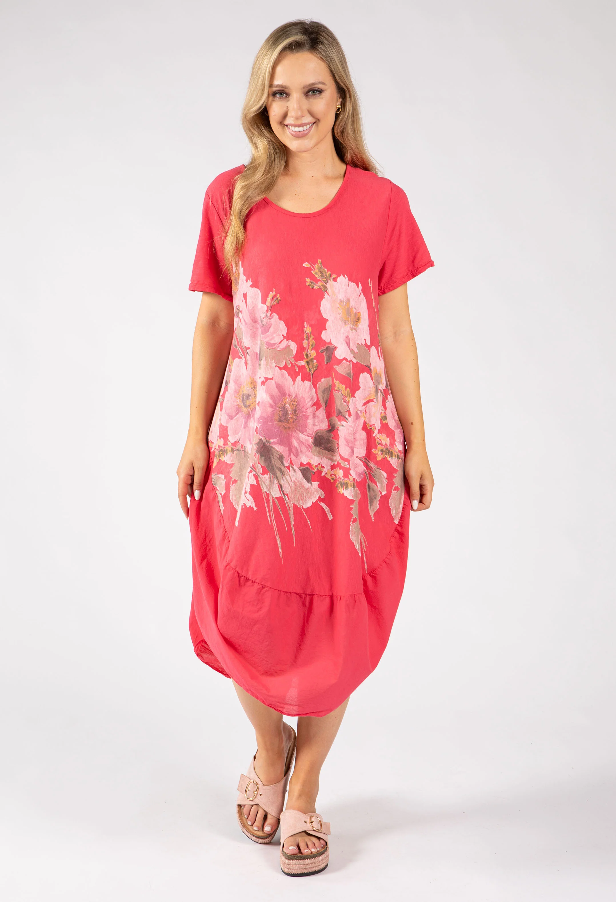 Balloon Hem Floral Dress - Image 5