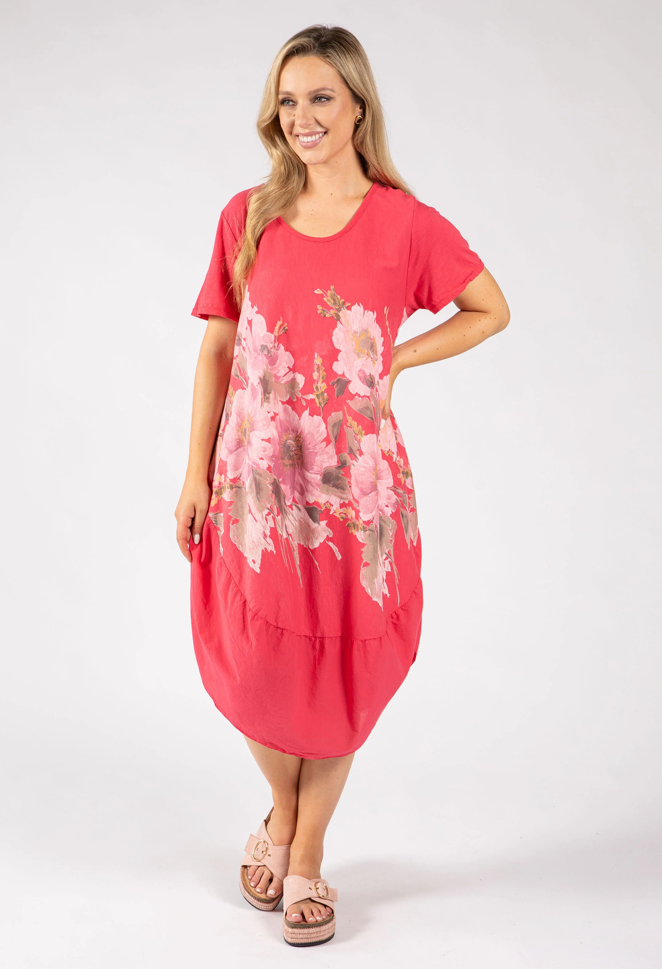 Balloon Hem Floral Dress - Image 6