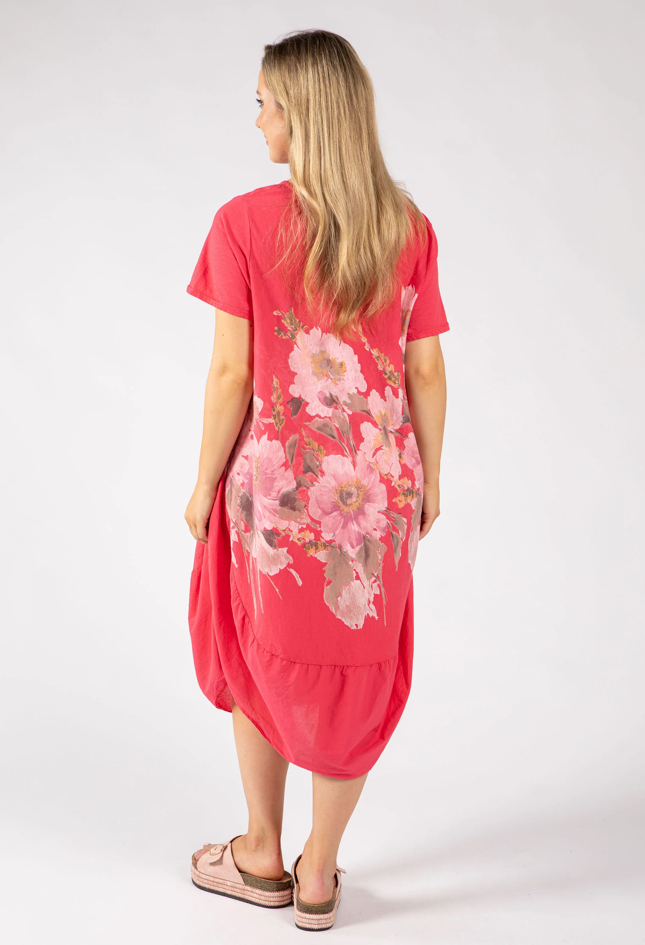 Balloon Hem Floral Dress - Image 8