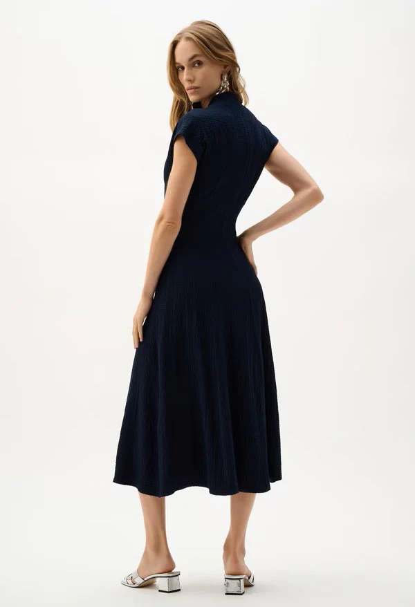 Belted V-Neck Wrap Dress - Image 2