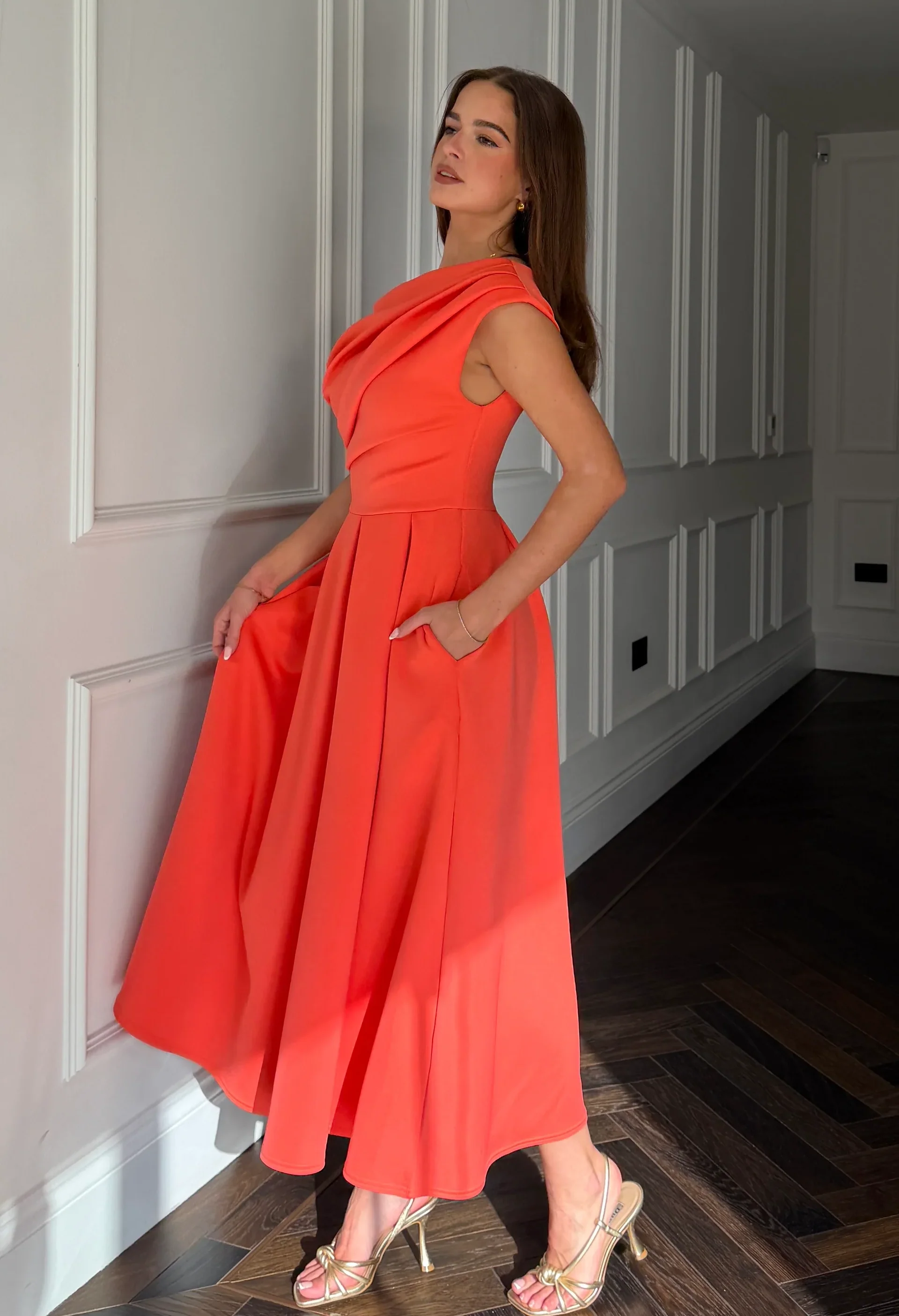 Betty Asymmetric Midi Dress - Image 54