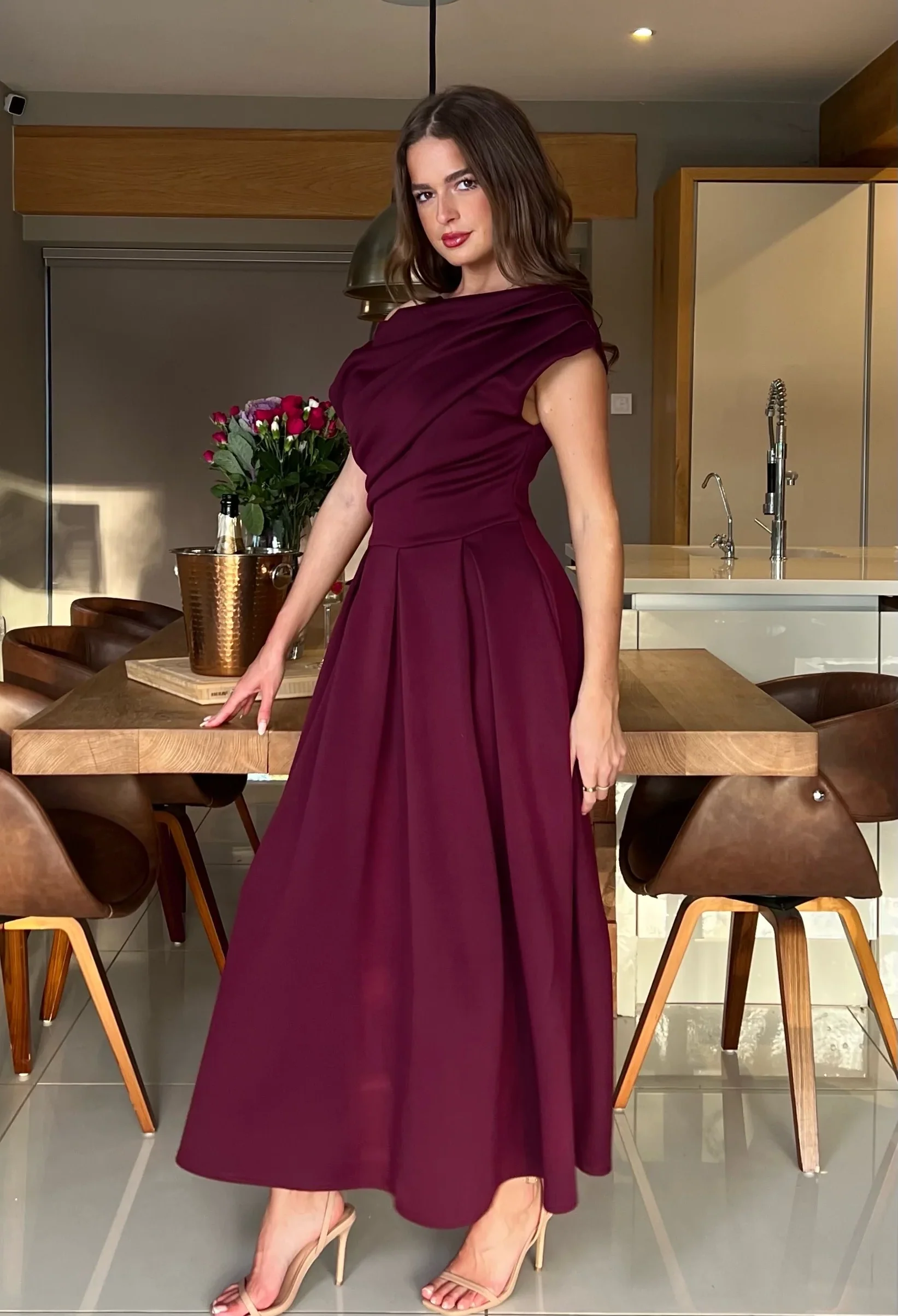 Betty Asymmetric Midi Dress - Image 71