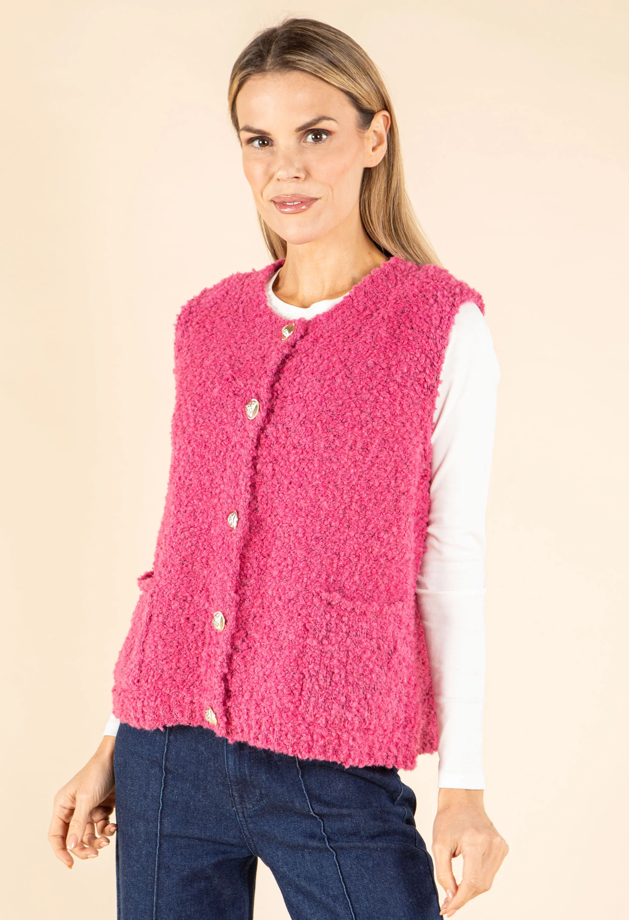 Boucle Wool-Alpaca Blend Waistcoat - Image 17