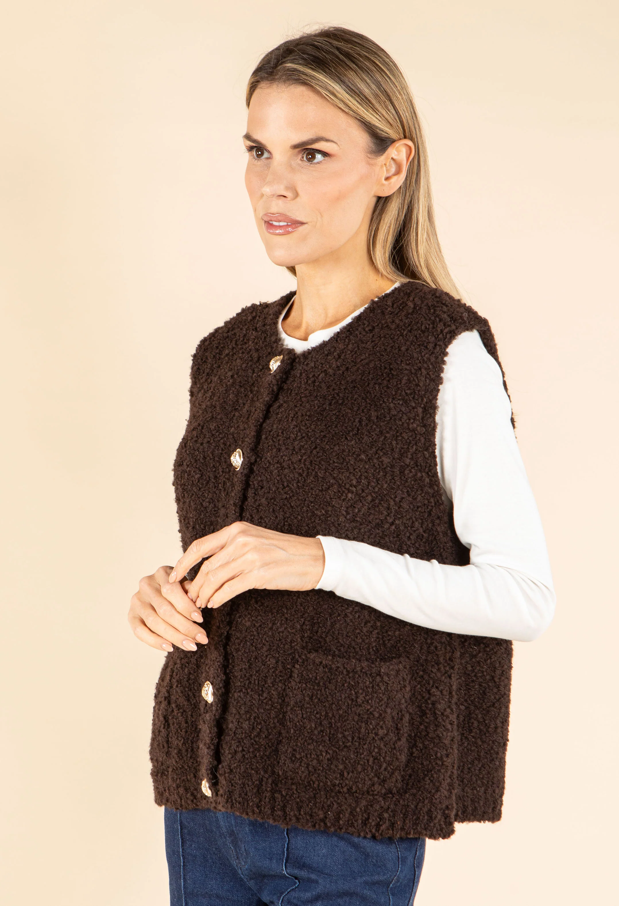 Boucle Wool-Alpaca Blend Waistcoat - Image 7