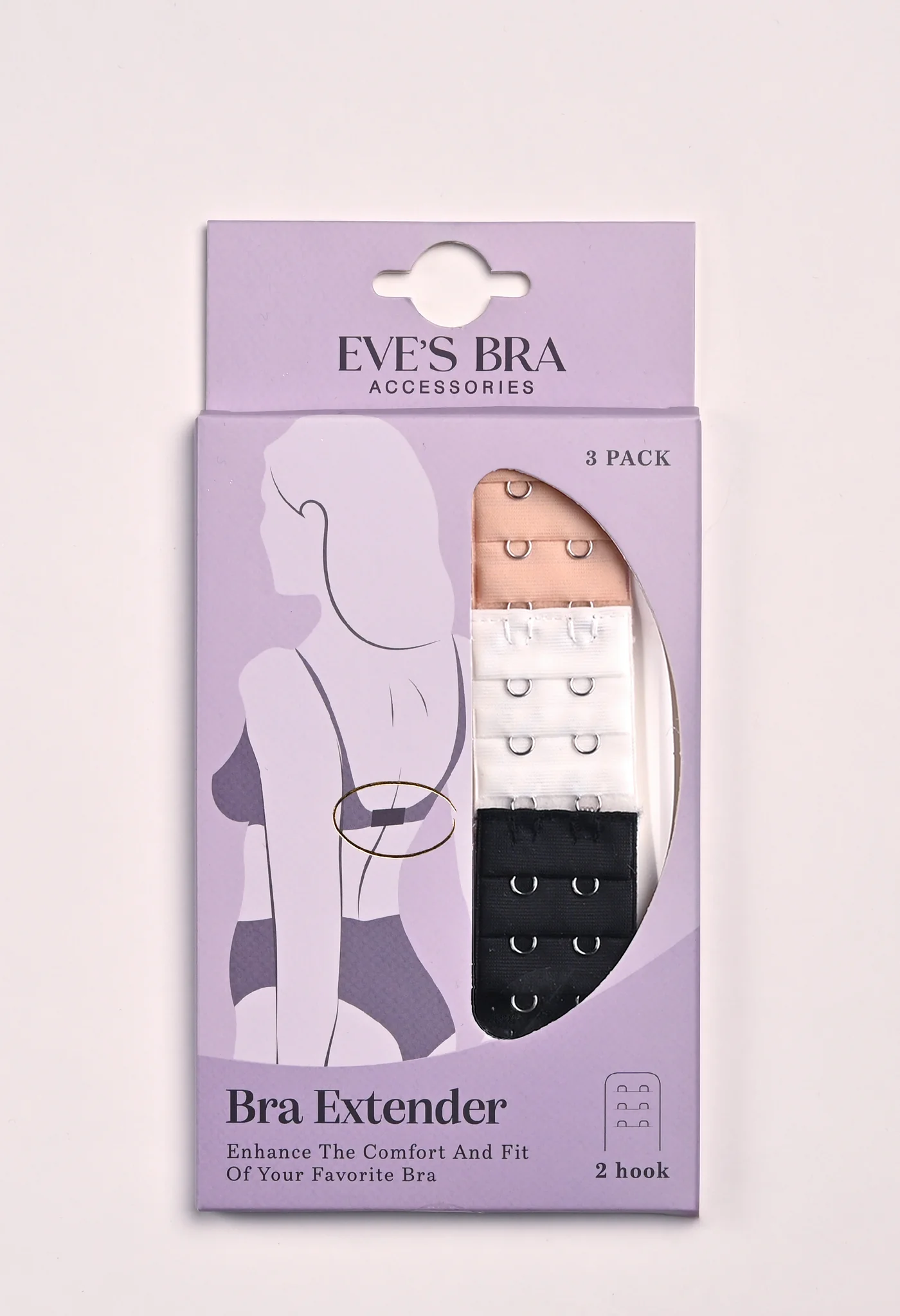 Bra extender 2 hooks