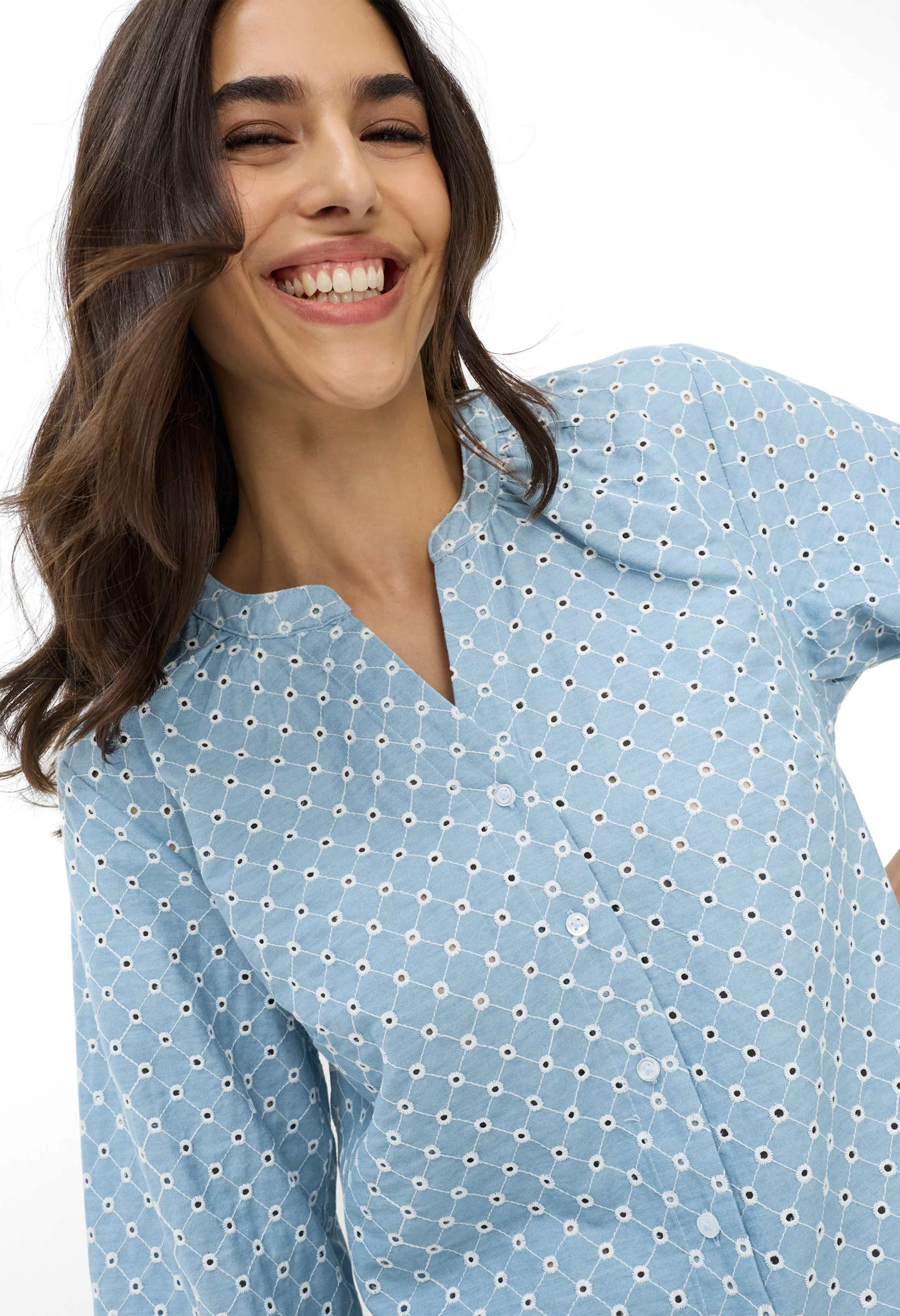 Velia Cotton Embroidered Blouse - Image 4