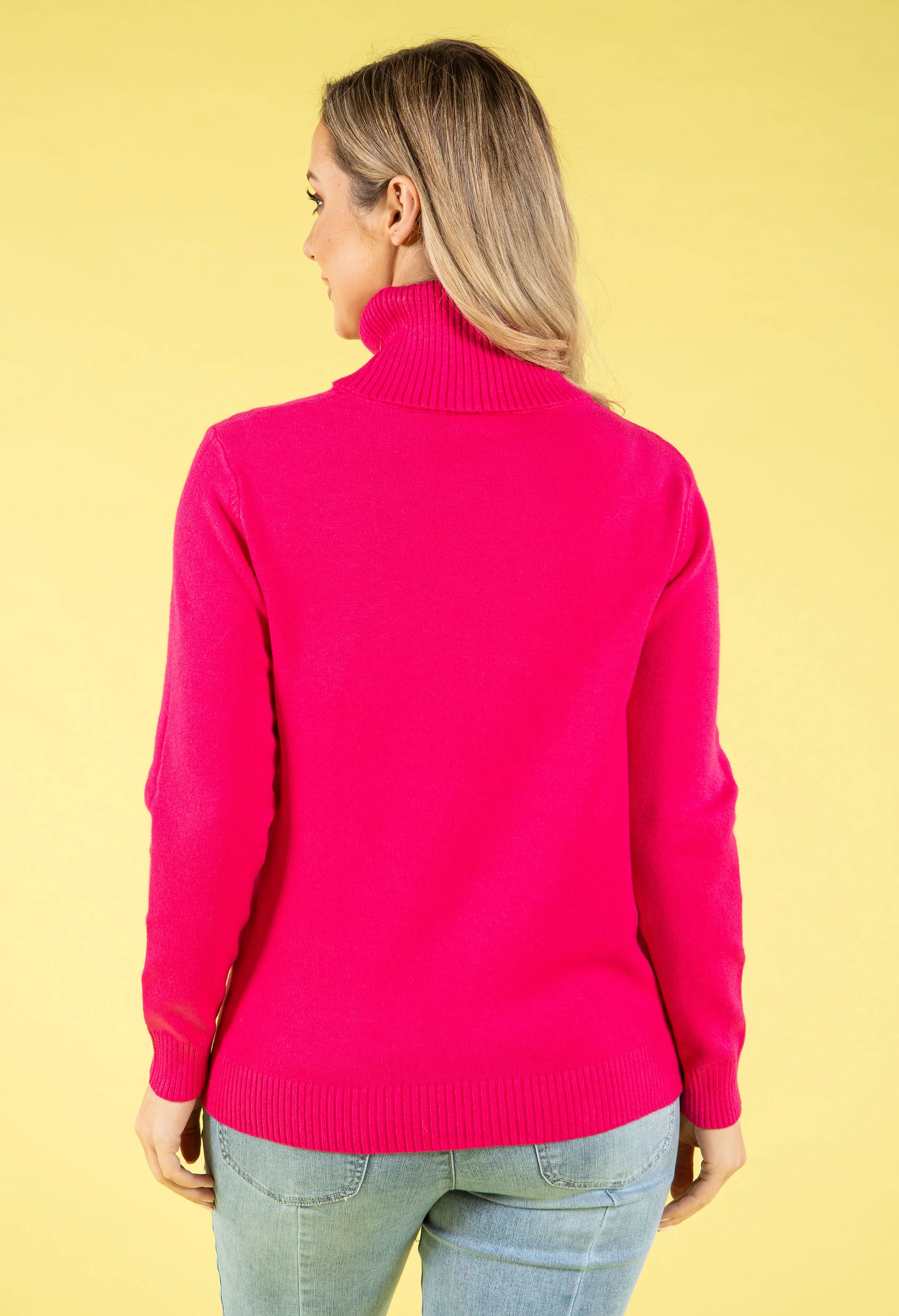 Cable Knit Detail Roll Neck Jumper - Image 16