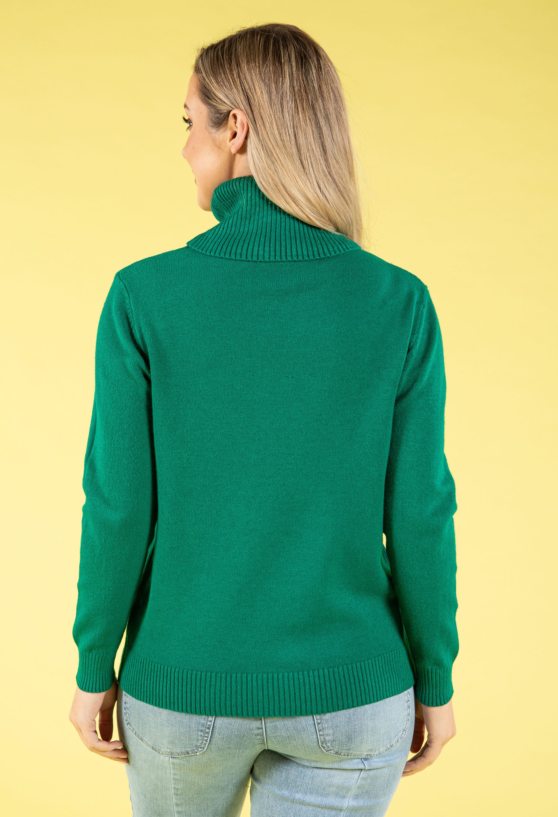 Cable Knit Detail Roll Neck Jumper - Image 24