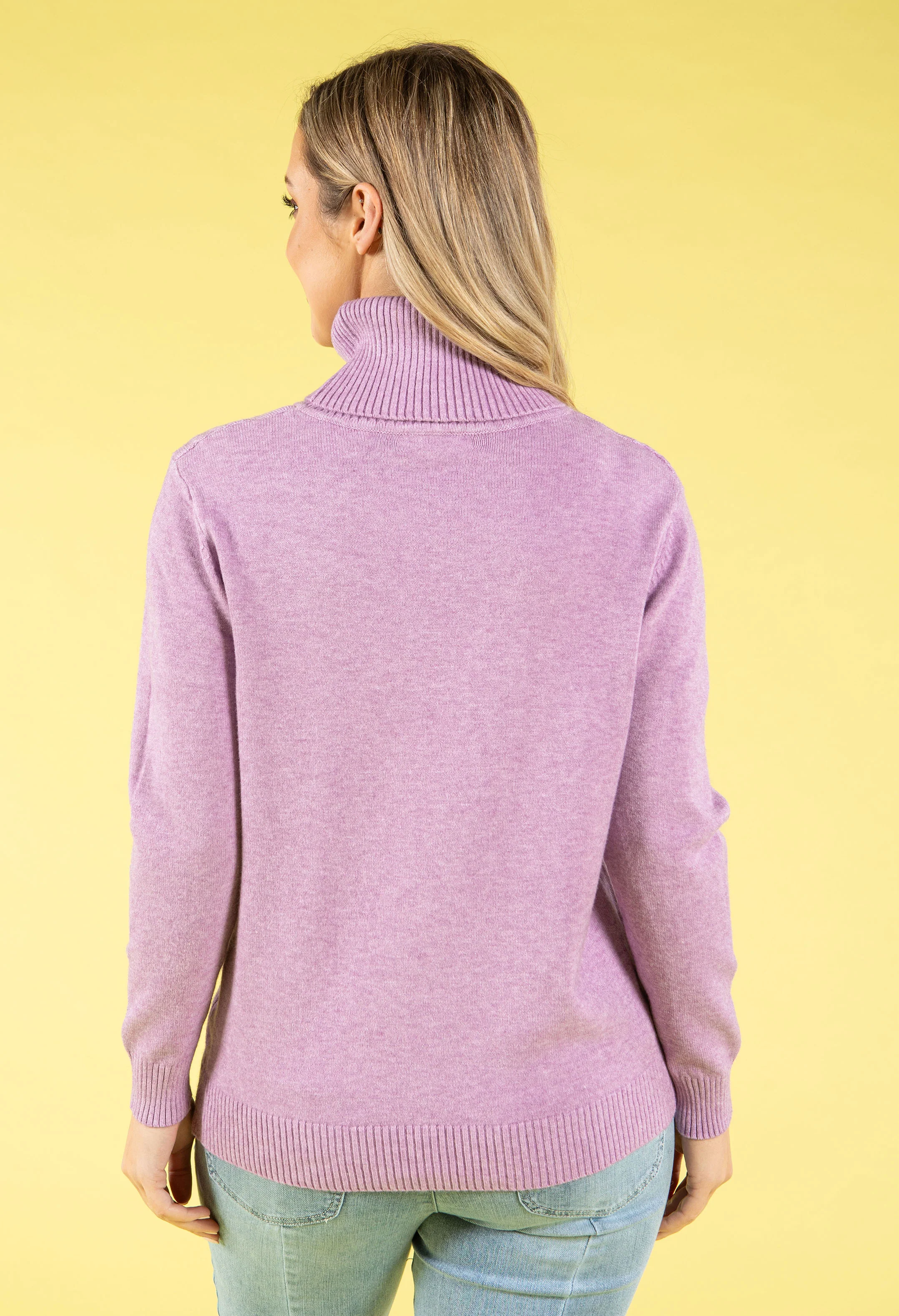 Cable Knit Detail Roll Neck Jumper - Image 8