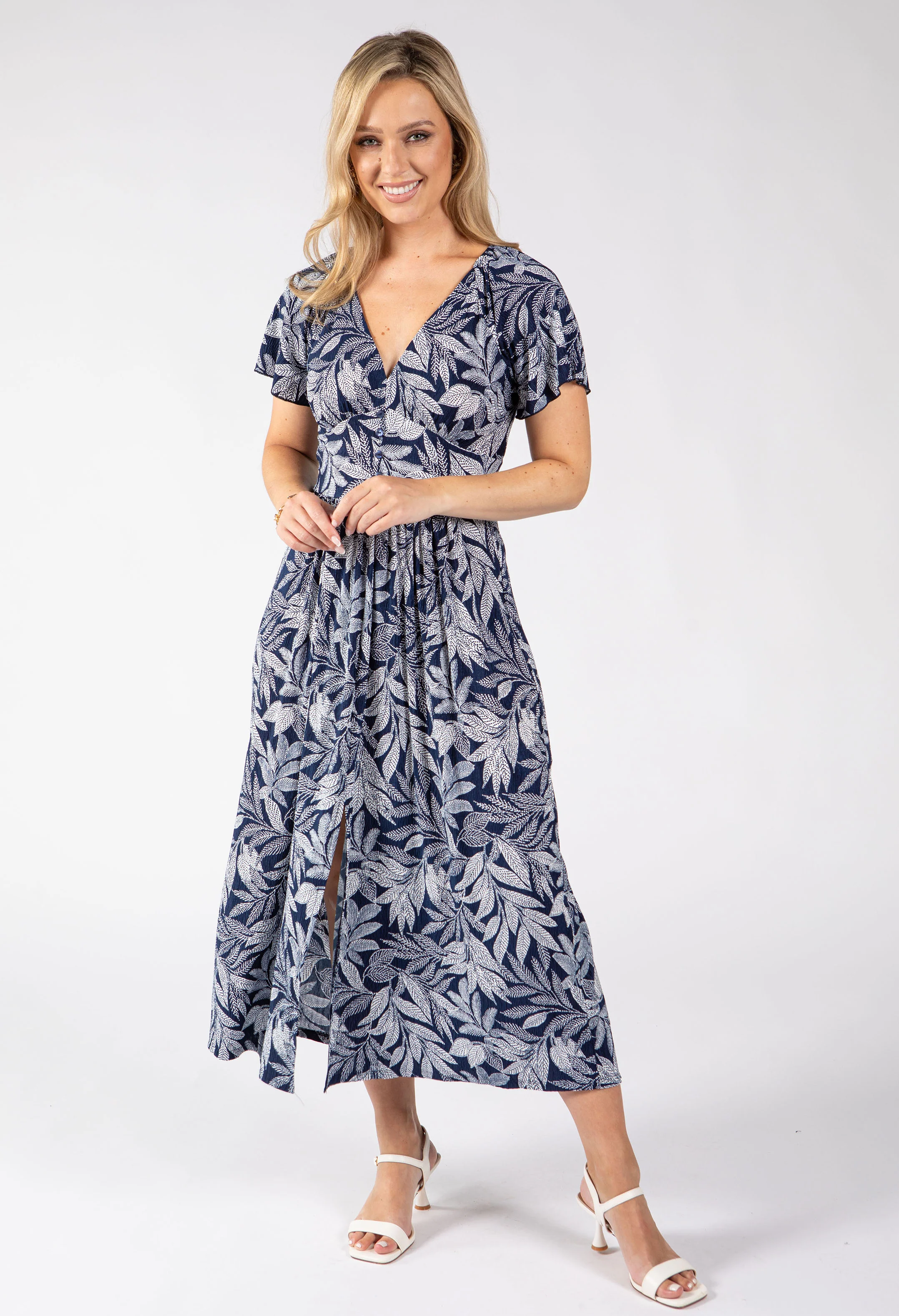 Canon Leaf Print Midi Dress - Image 2