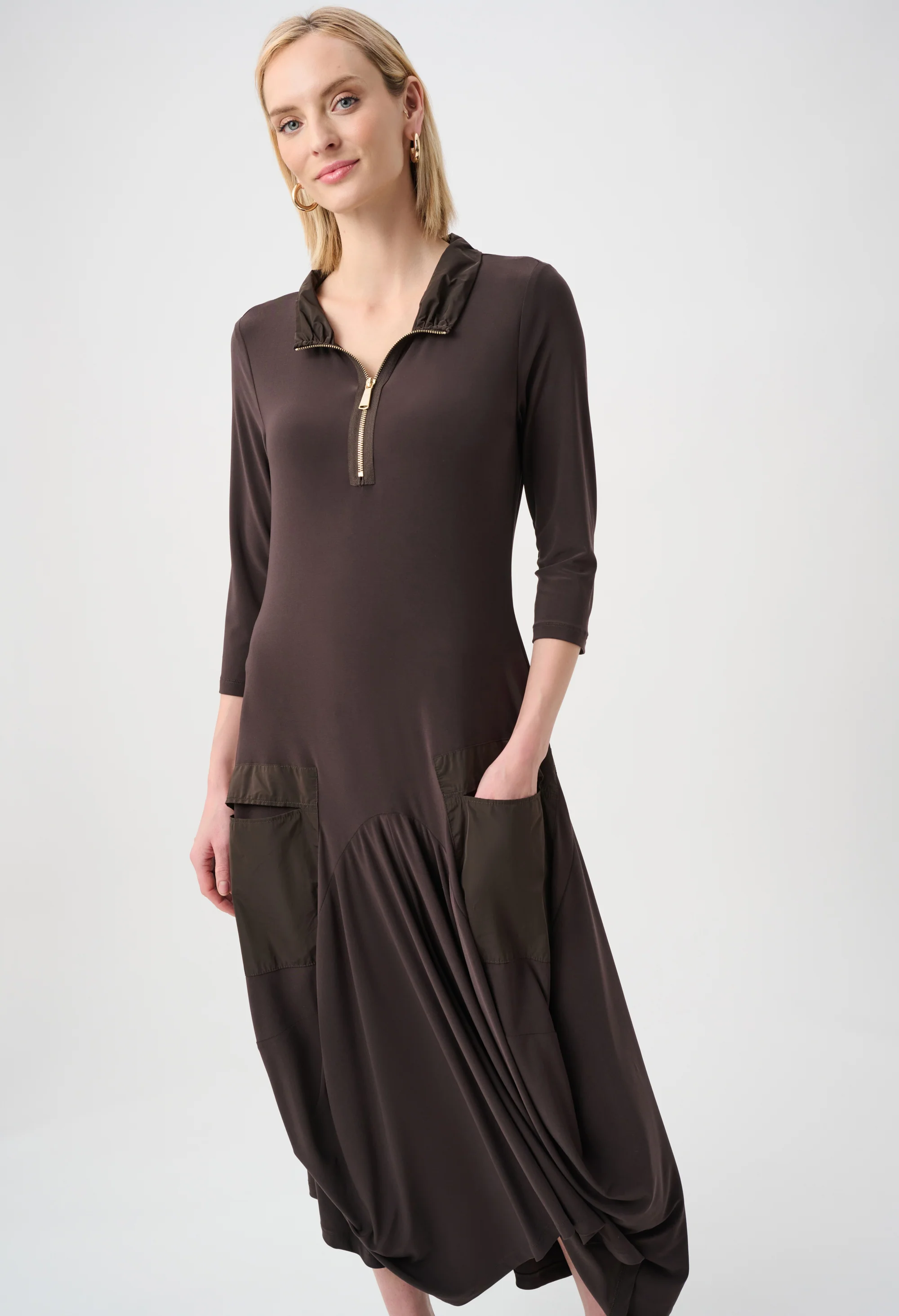 Casual A-line Dress With Pockets - Image 3