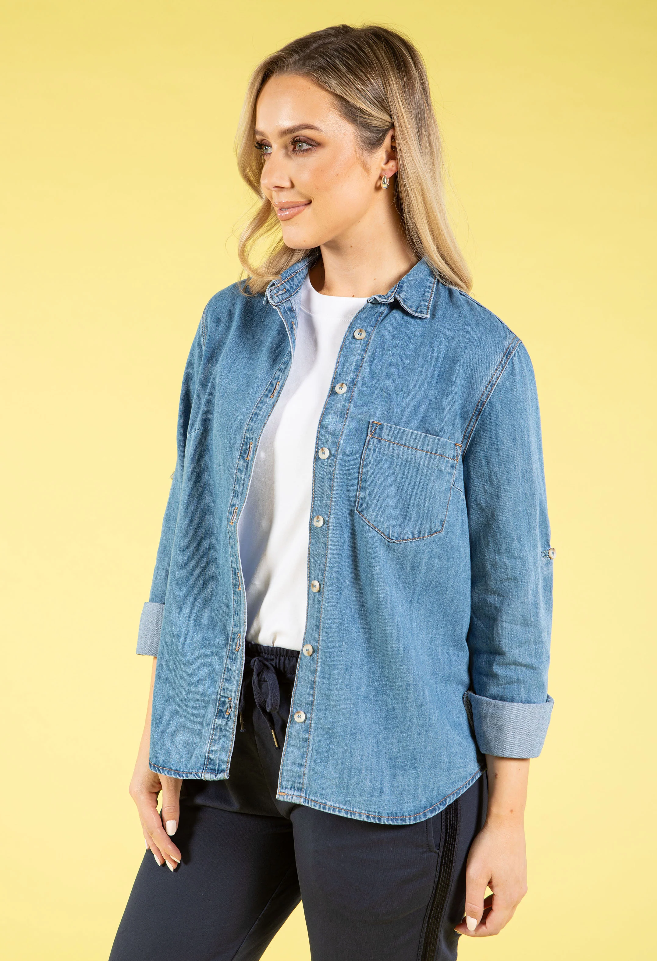 Casual Denim Shirt - Image 3