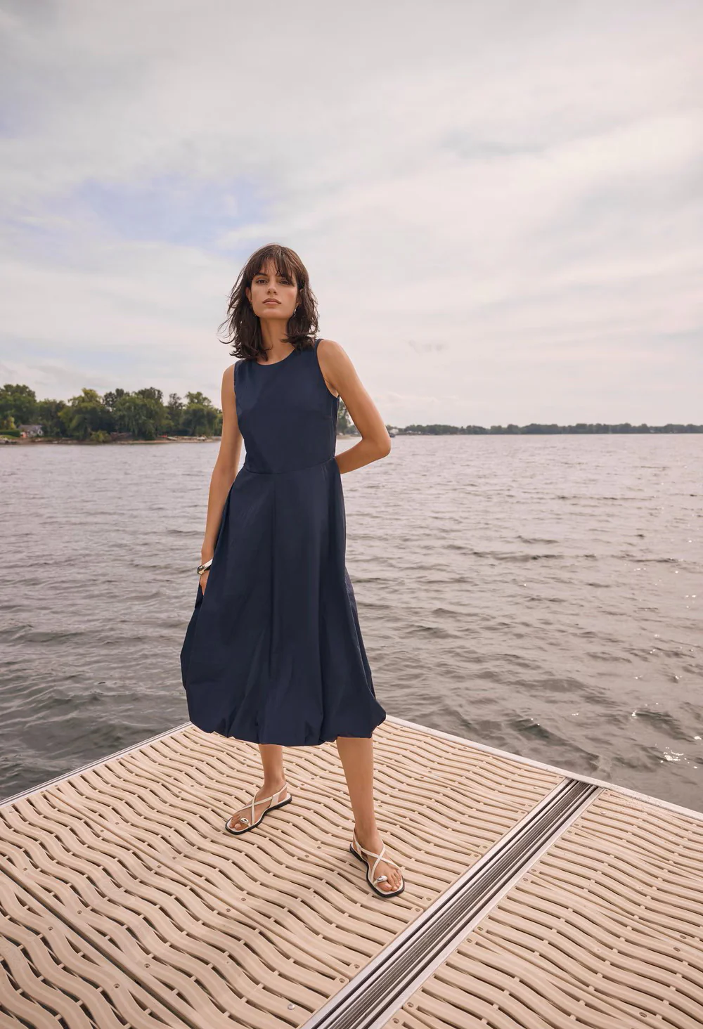 Casual Sleeveless Midi Dress