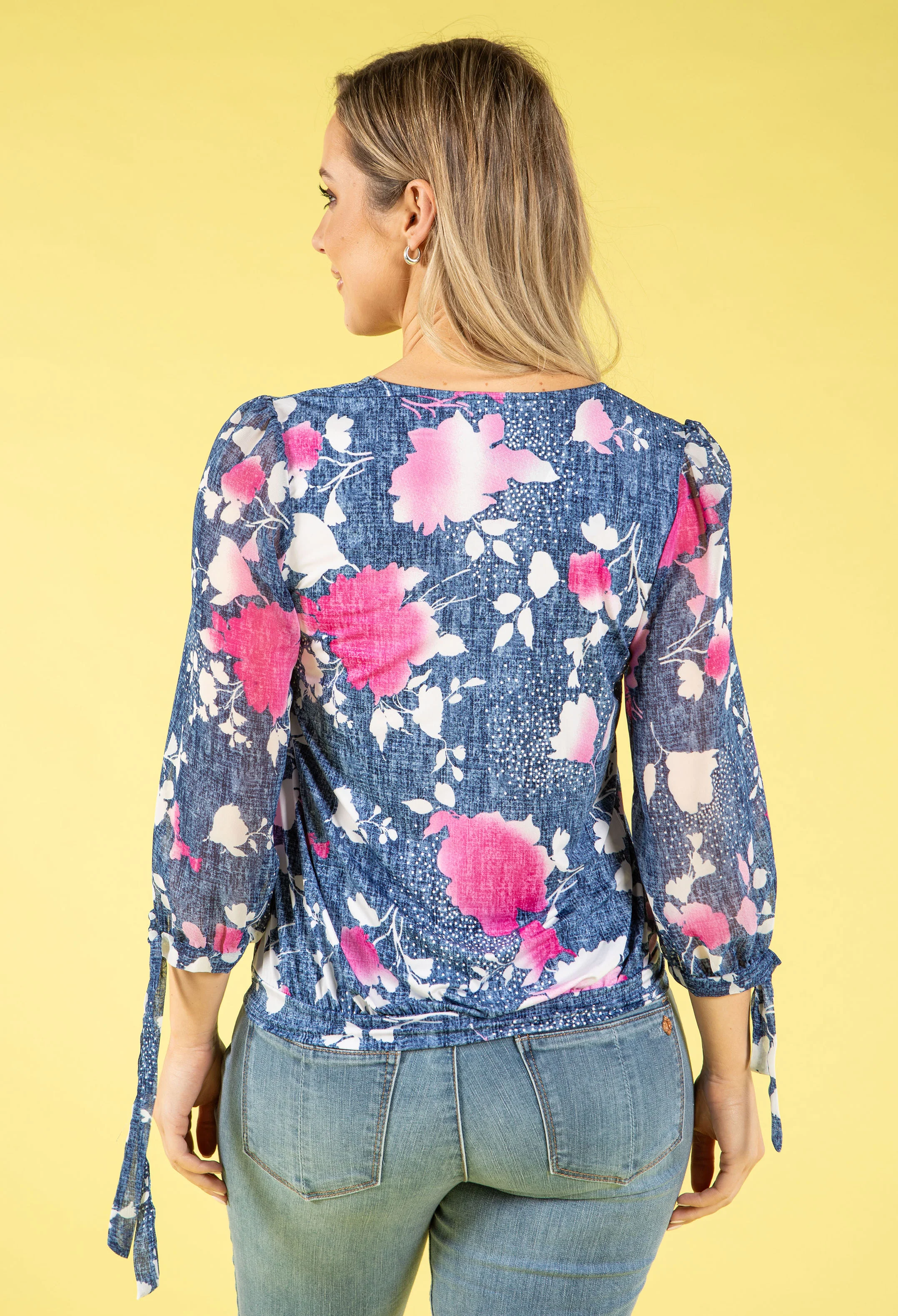 Cherry Blossom Print Blouse - Image 4