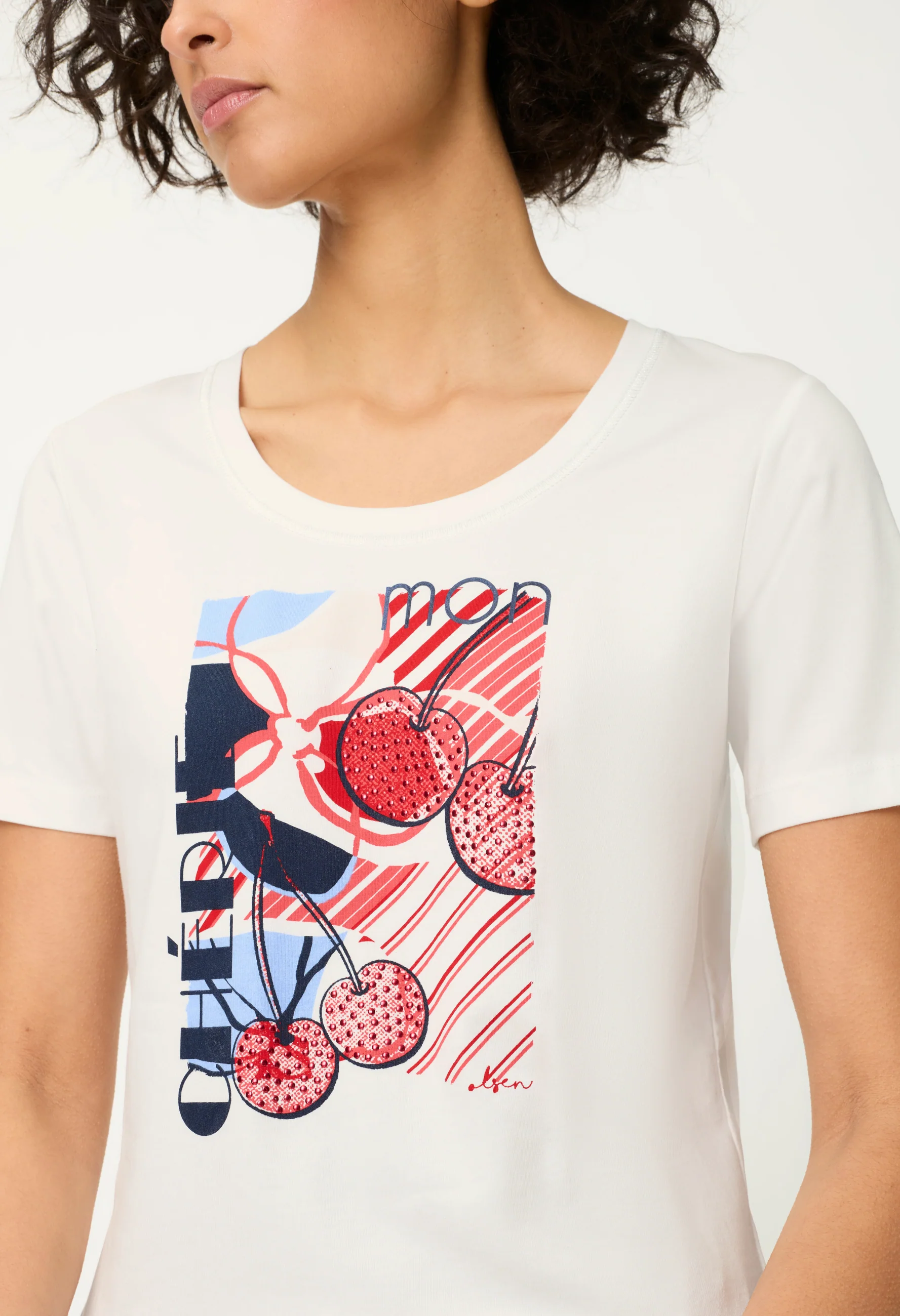 Cherry Print T-Shirt - Image 3