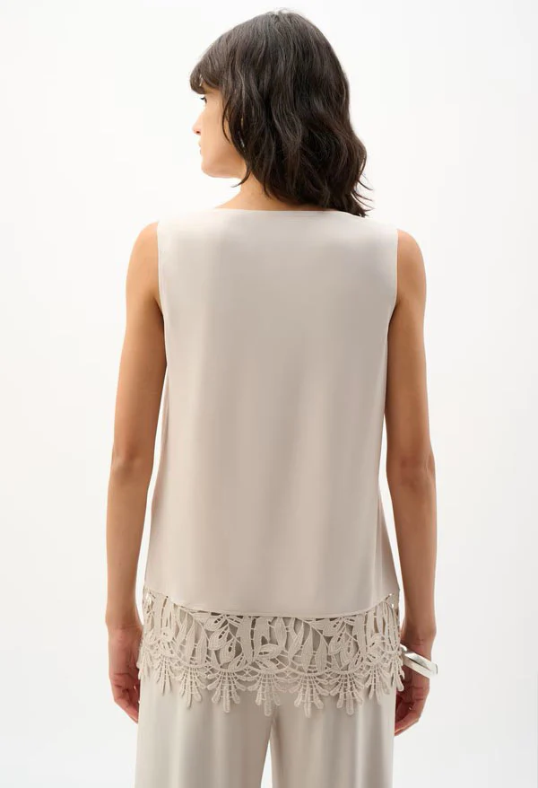 Chic Top with Embroidered Hem - Image 2