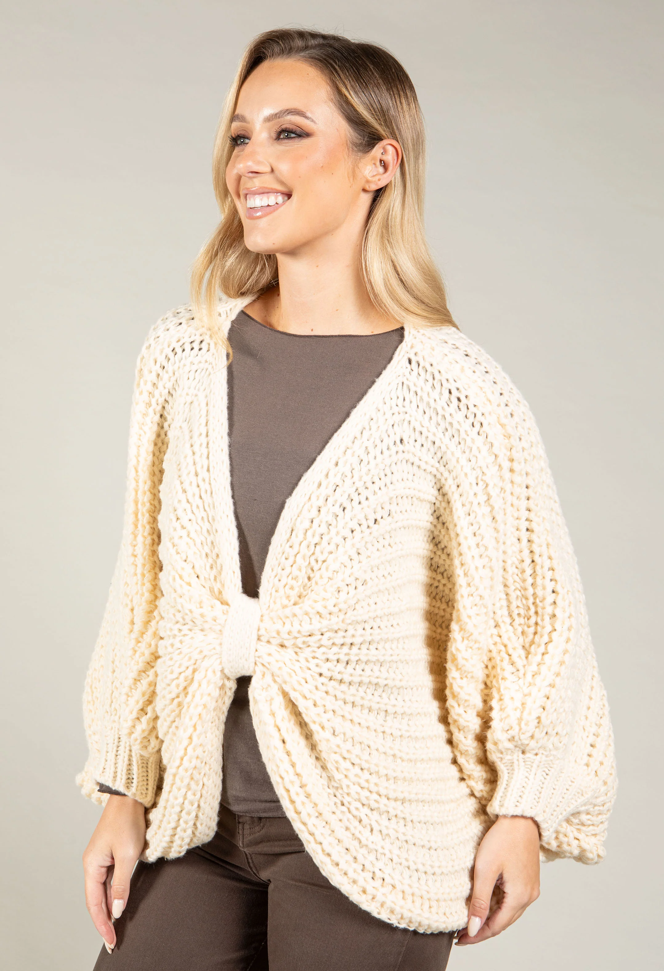 Chunky Knit Cardigan - Image 4