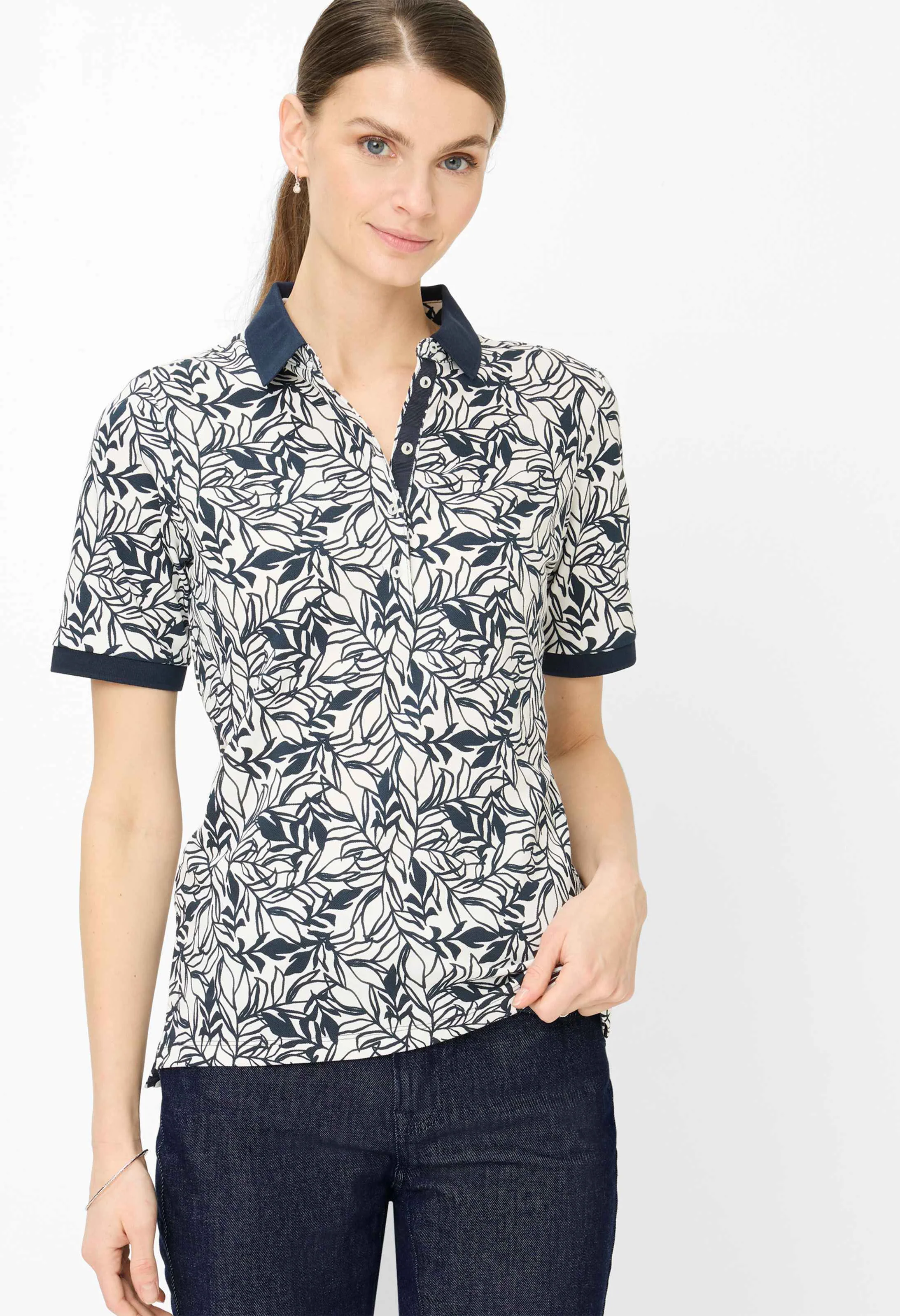 Cleo S Printed Polo Shirt - Image 10