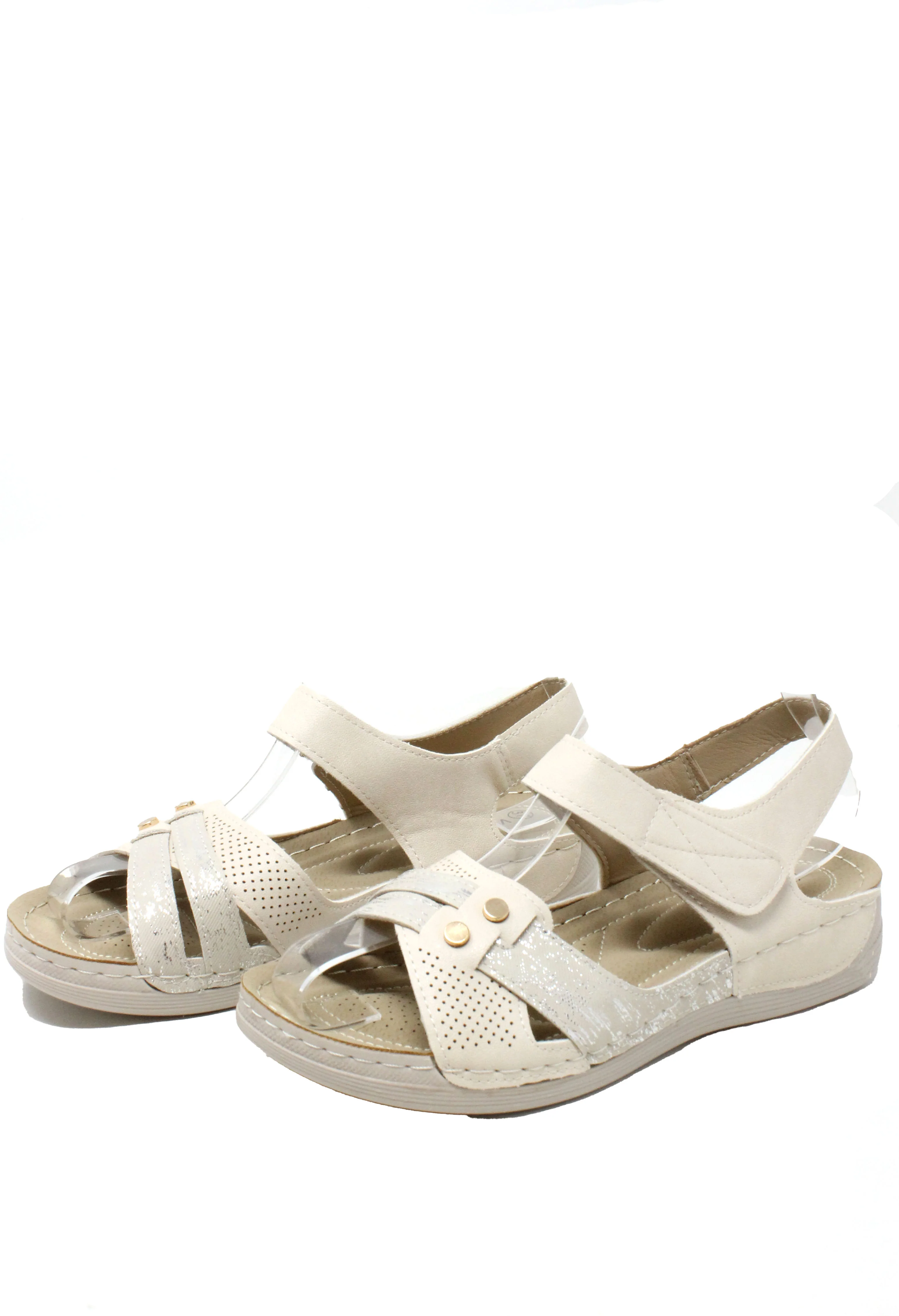 Comfort Cross Strap Sandals - Image 4