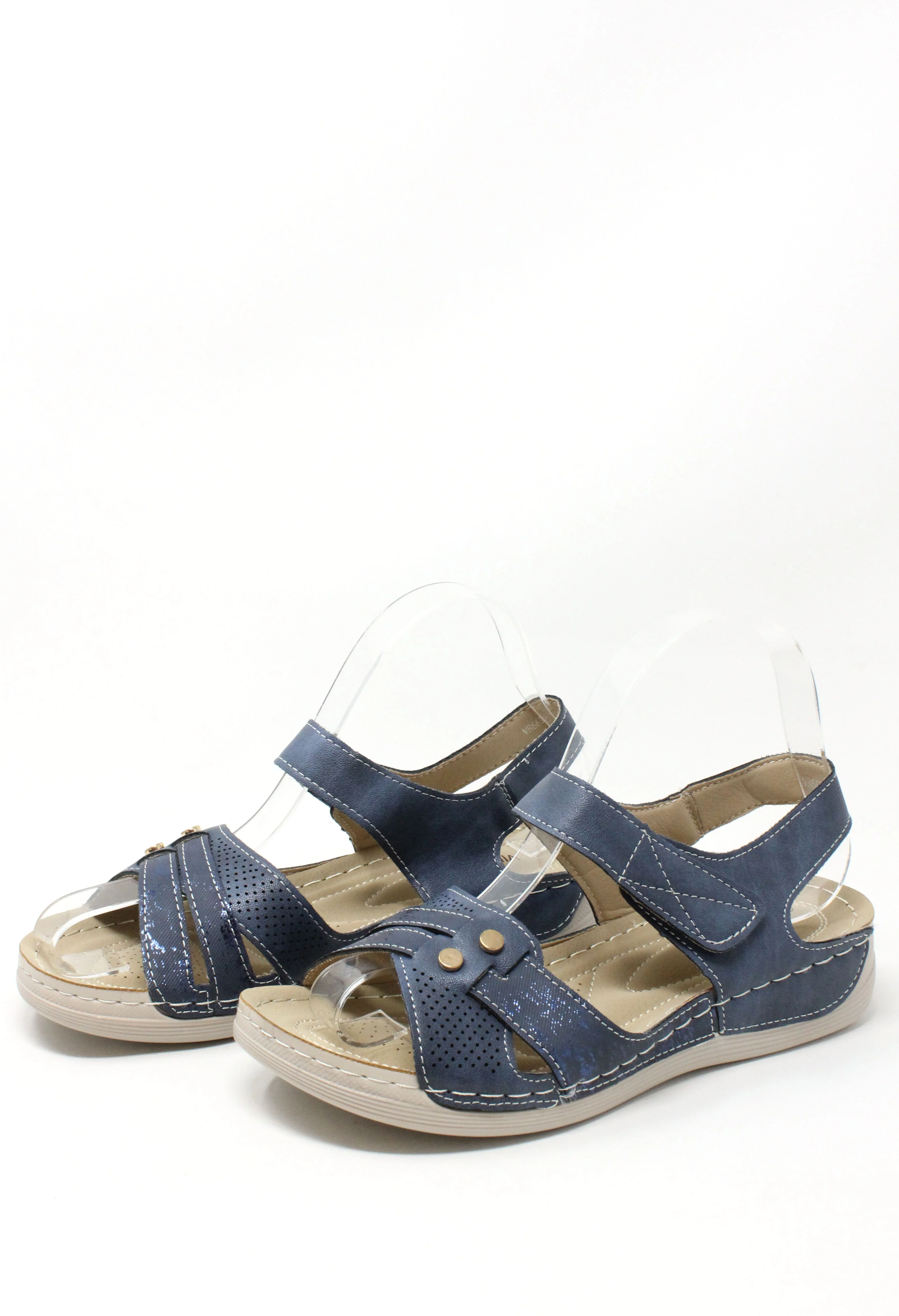 Comfort Cross Strap Sandals - Image 9