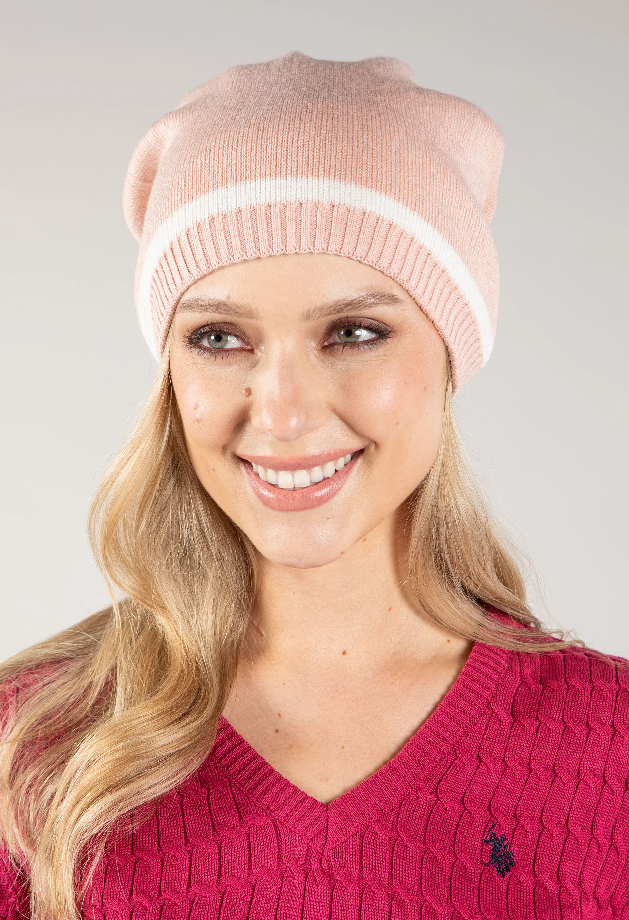 Contrast Stripe Bobble Hat - Image 17