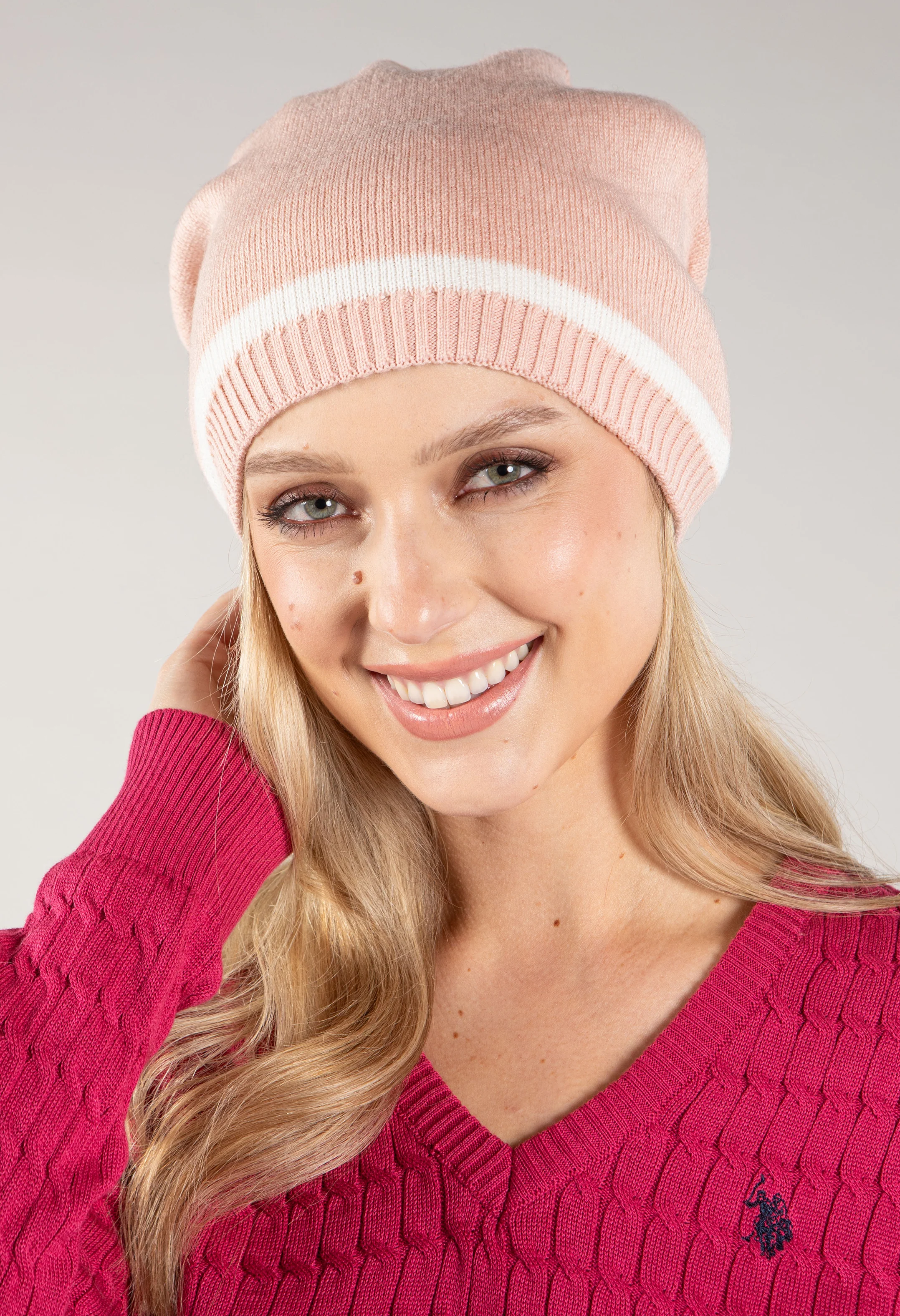 Contrast Stripe Bobble Hat - Image 19