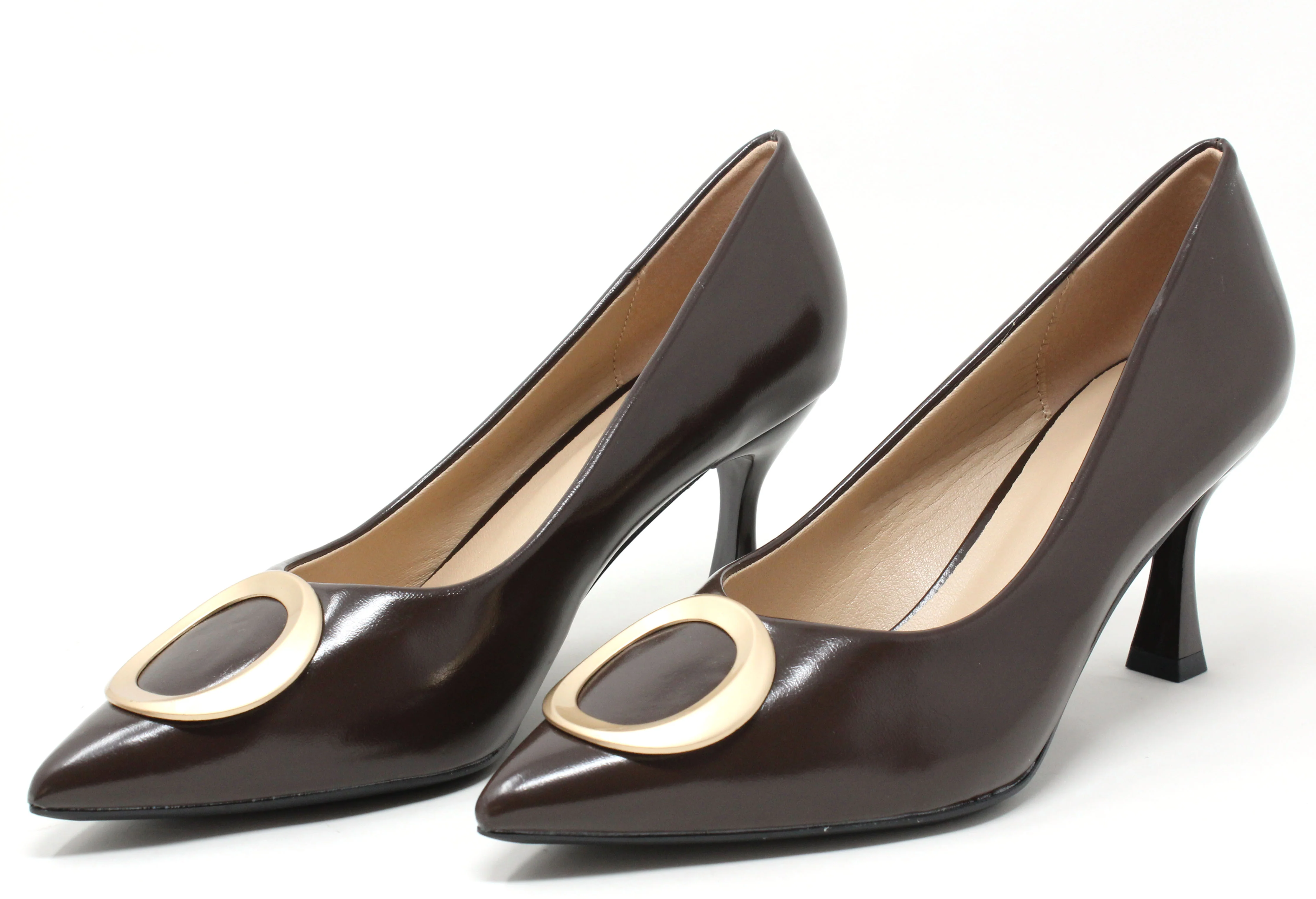 Court Heel With Soft Gold Buckle - Image 7