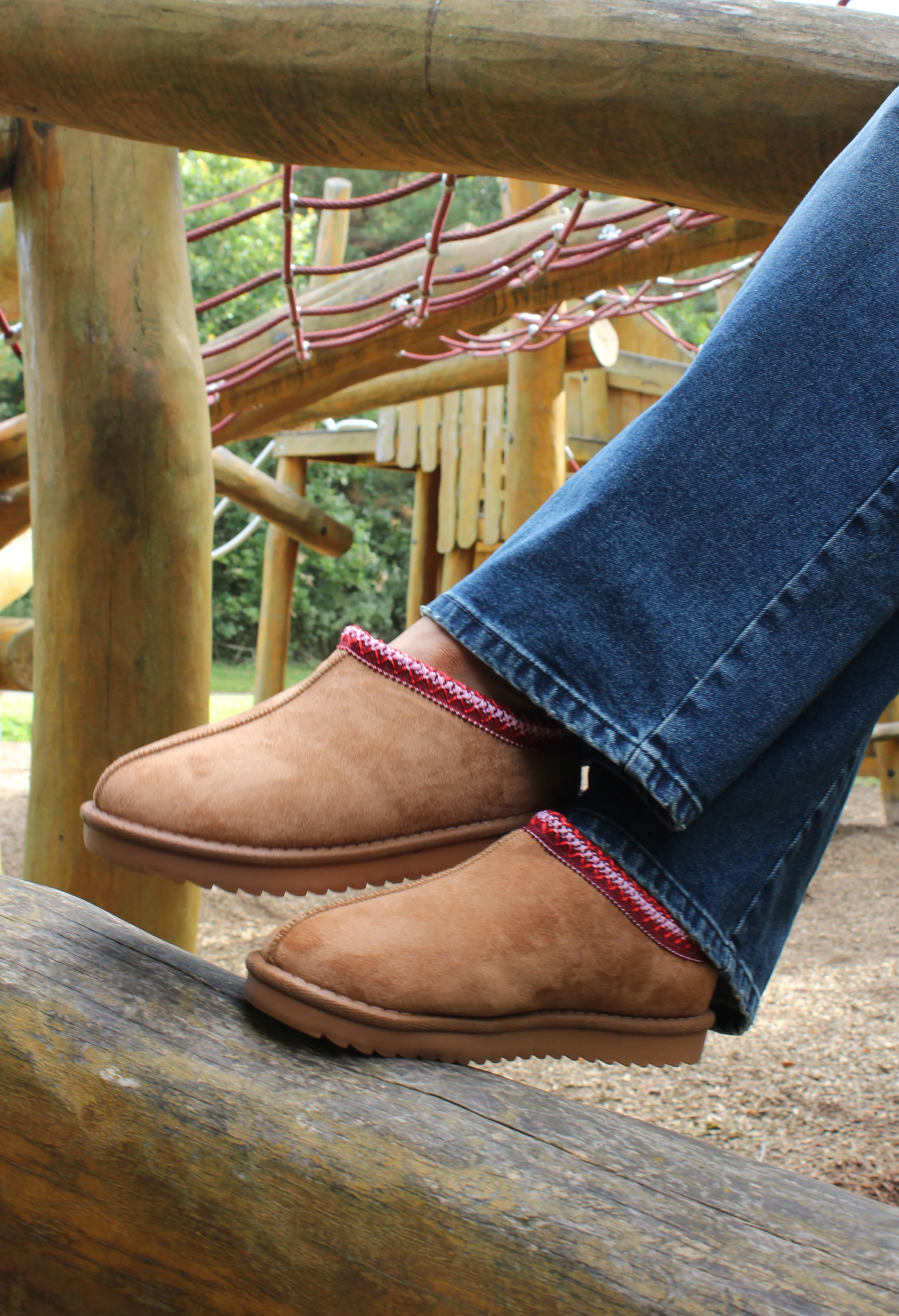 Crimson Embroidered Slip-On Boot - Image 6