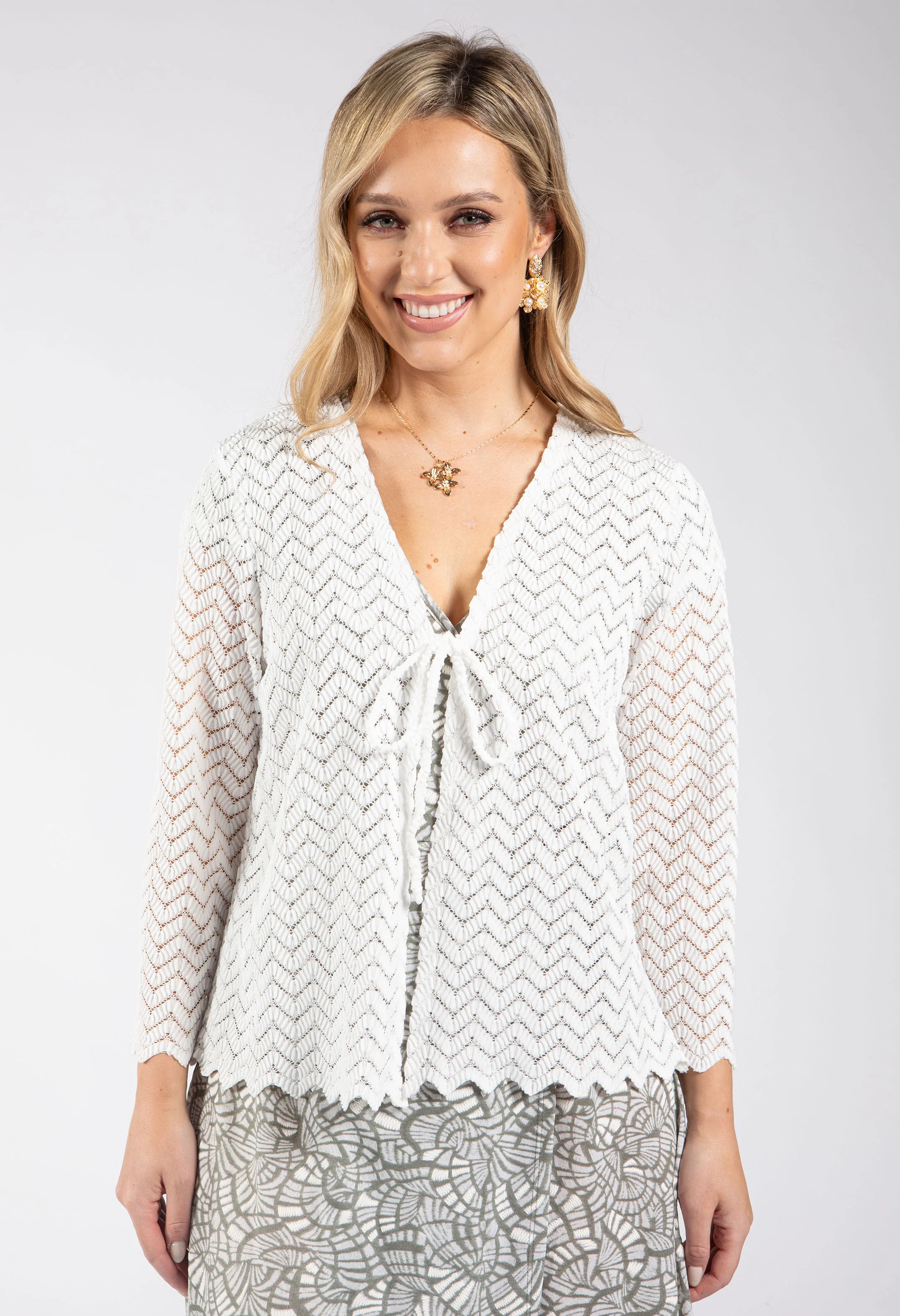 Crochet Open Cardigan