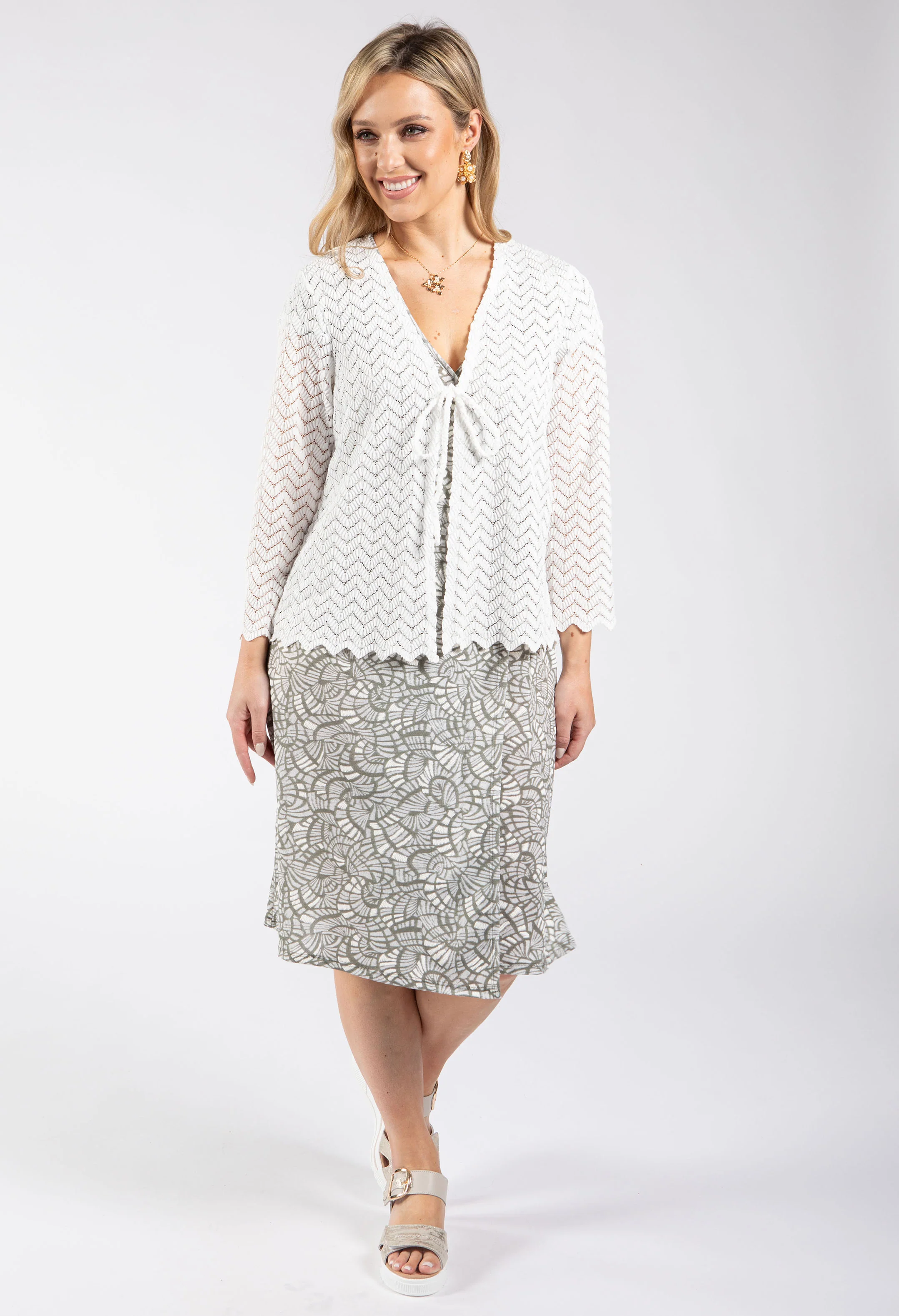 Crochet Open Cardigan - Image 3