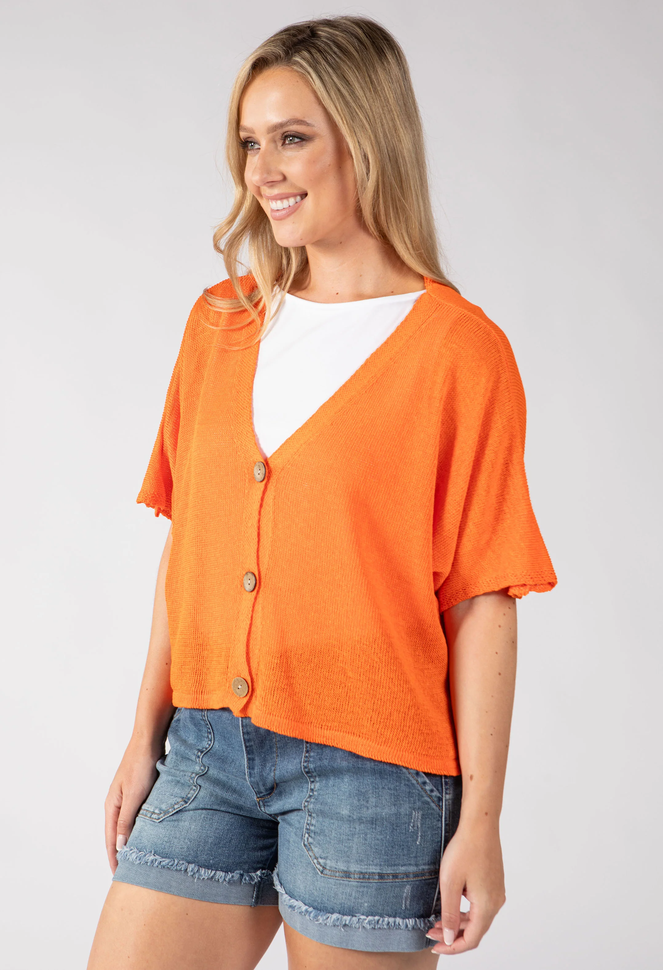 Cropped Knit Cardigan - Image 19