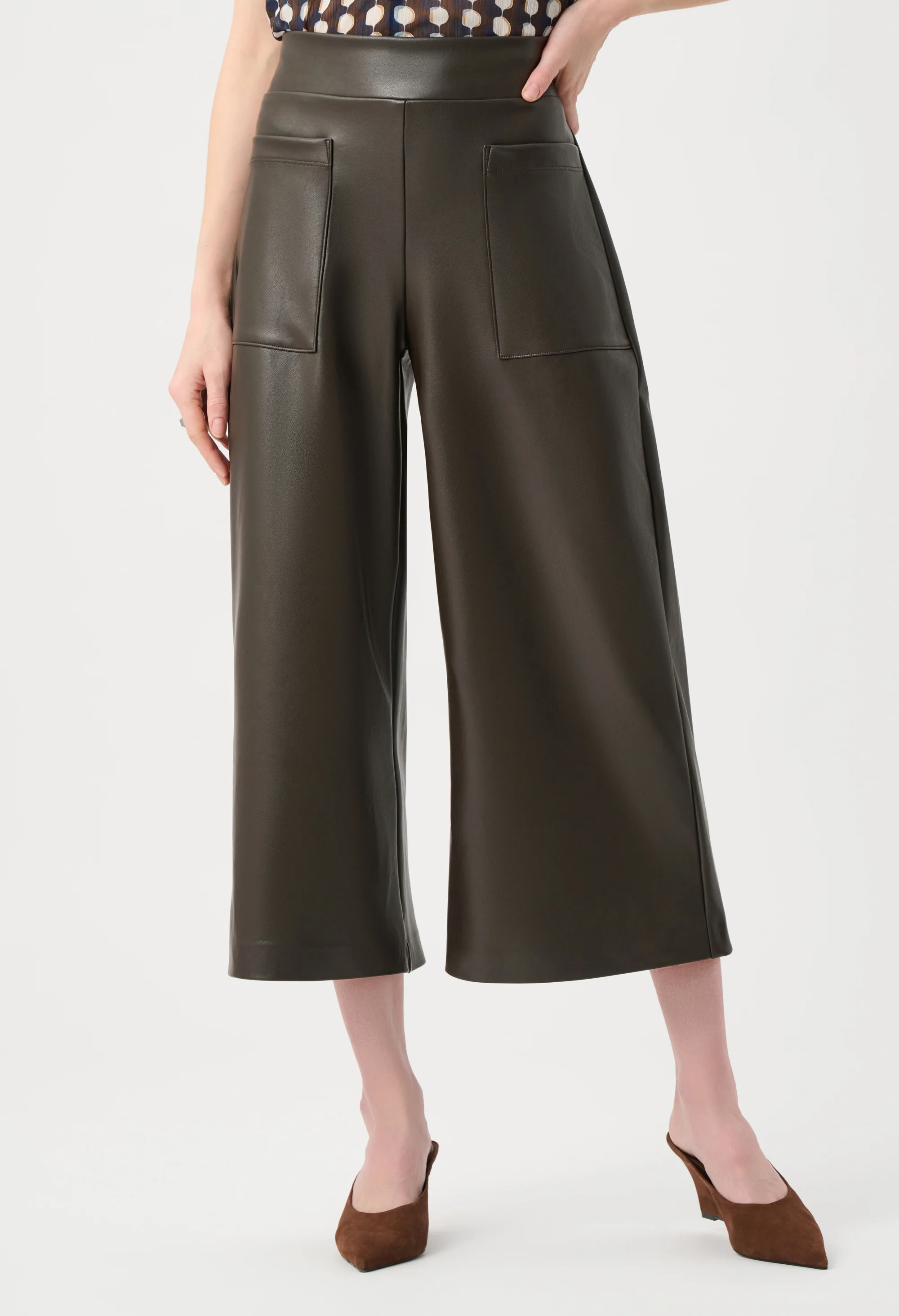 Cropped Wide-Leg Trousers - Image 2