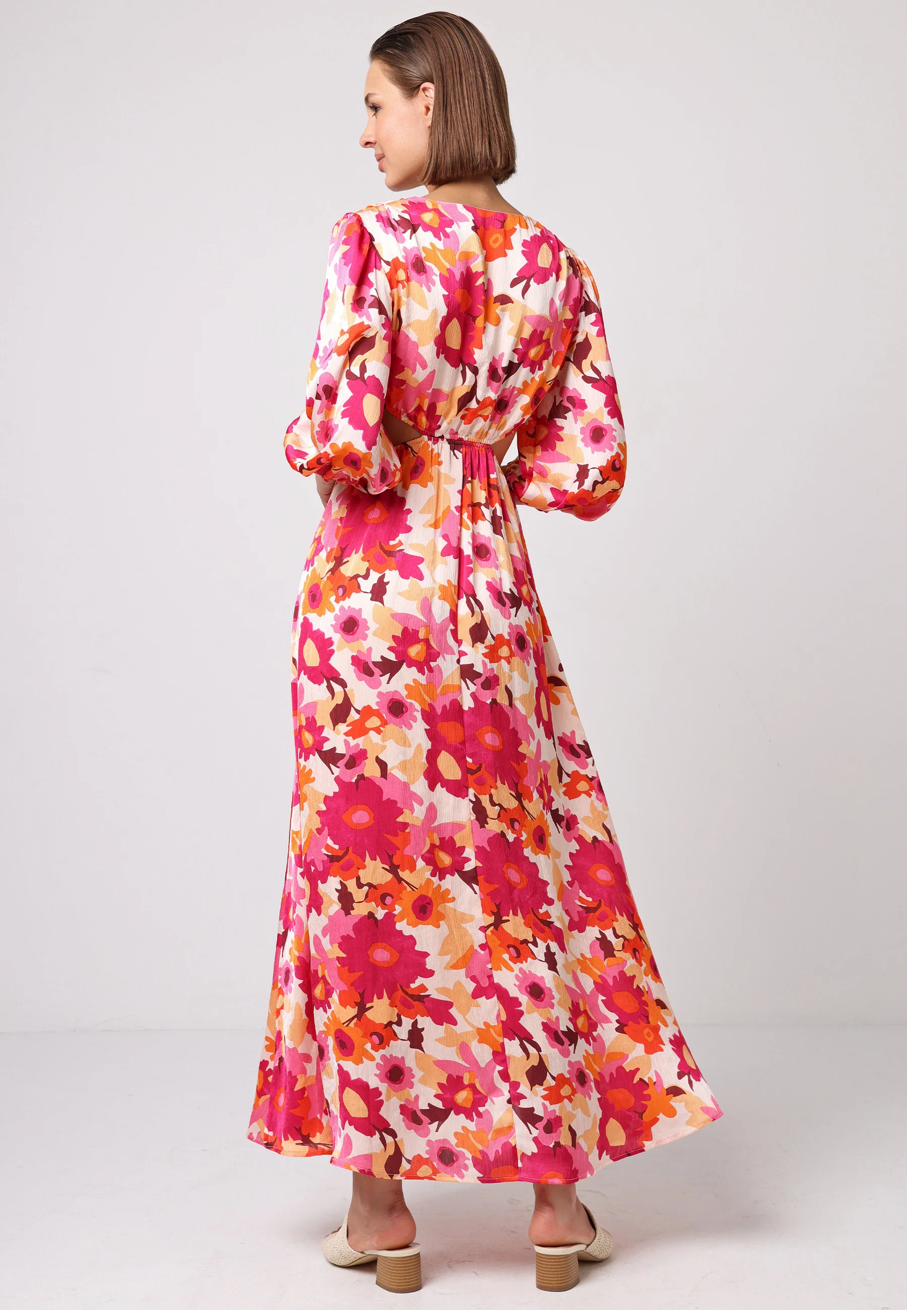 Cut Out Long Sleeve Maxi Dress - Image 6