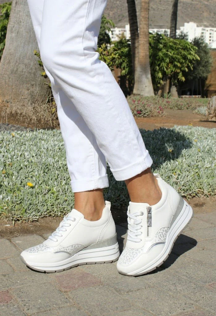 Dara Leopard Wedge Trainer - Image 6